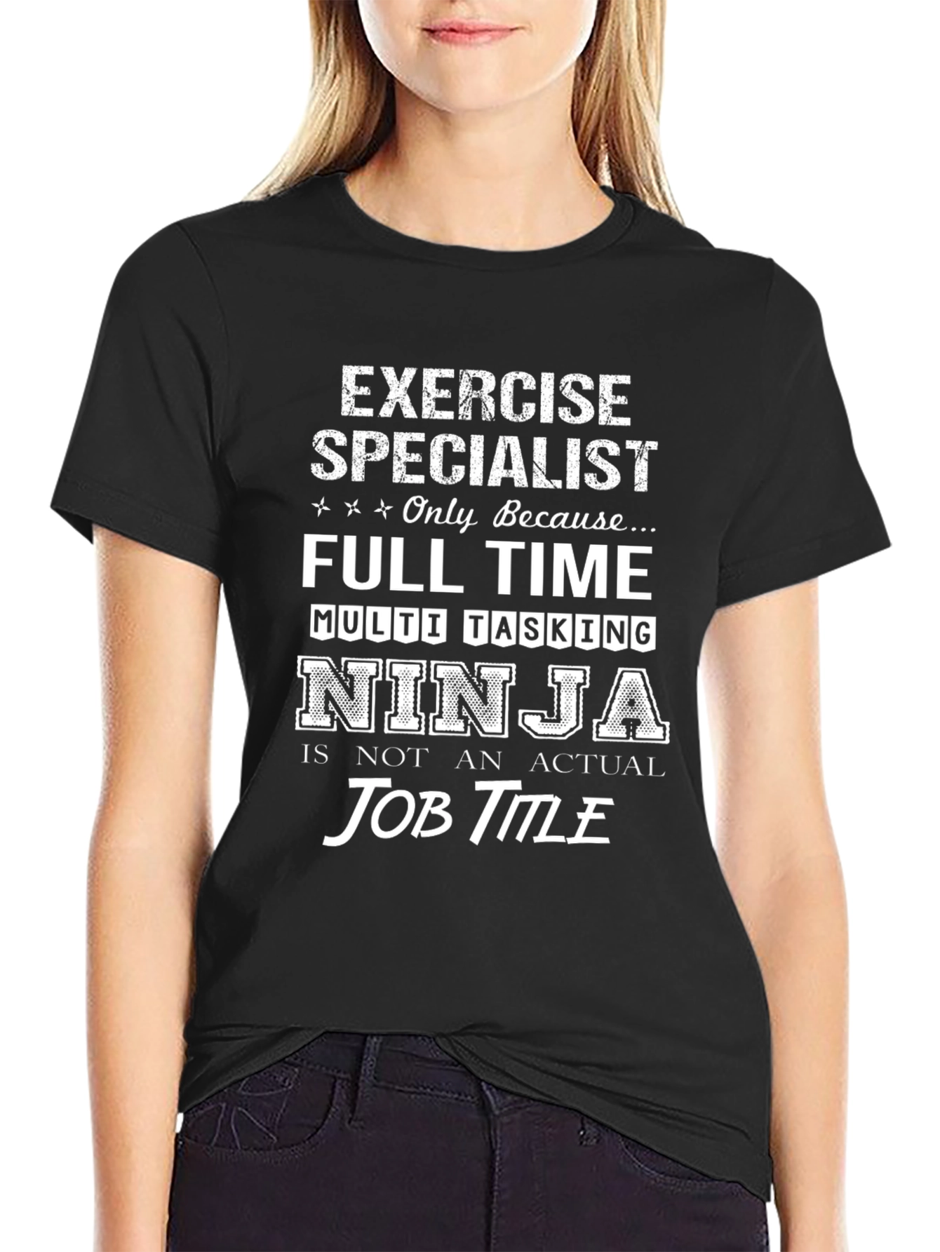 Exercise Specialist Ninja Job Title T-Shirt
