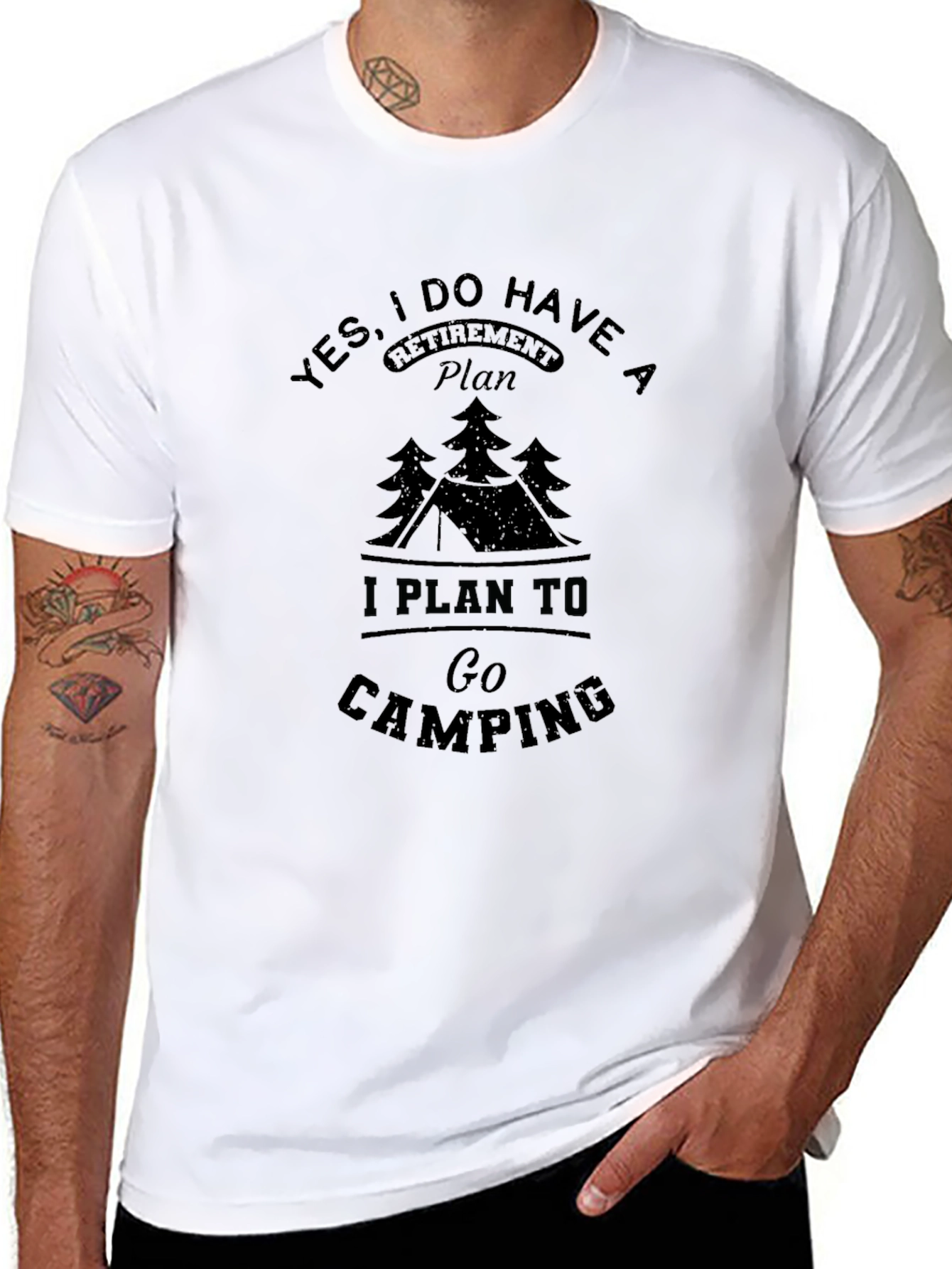 Retirement Camping Plan Graphic Tee