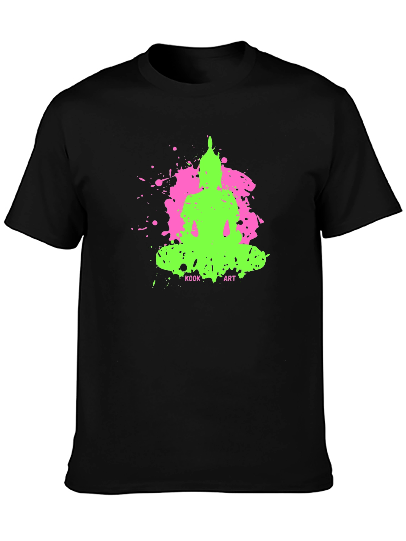 Vibrant Buddha Graphic Tee - Kook Art Design