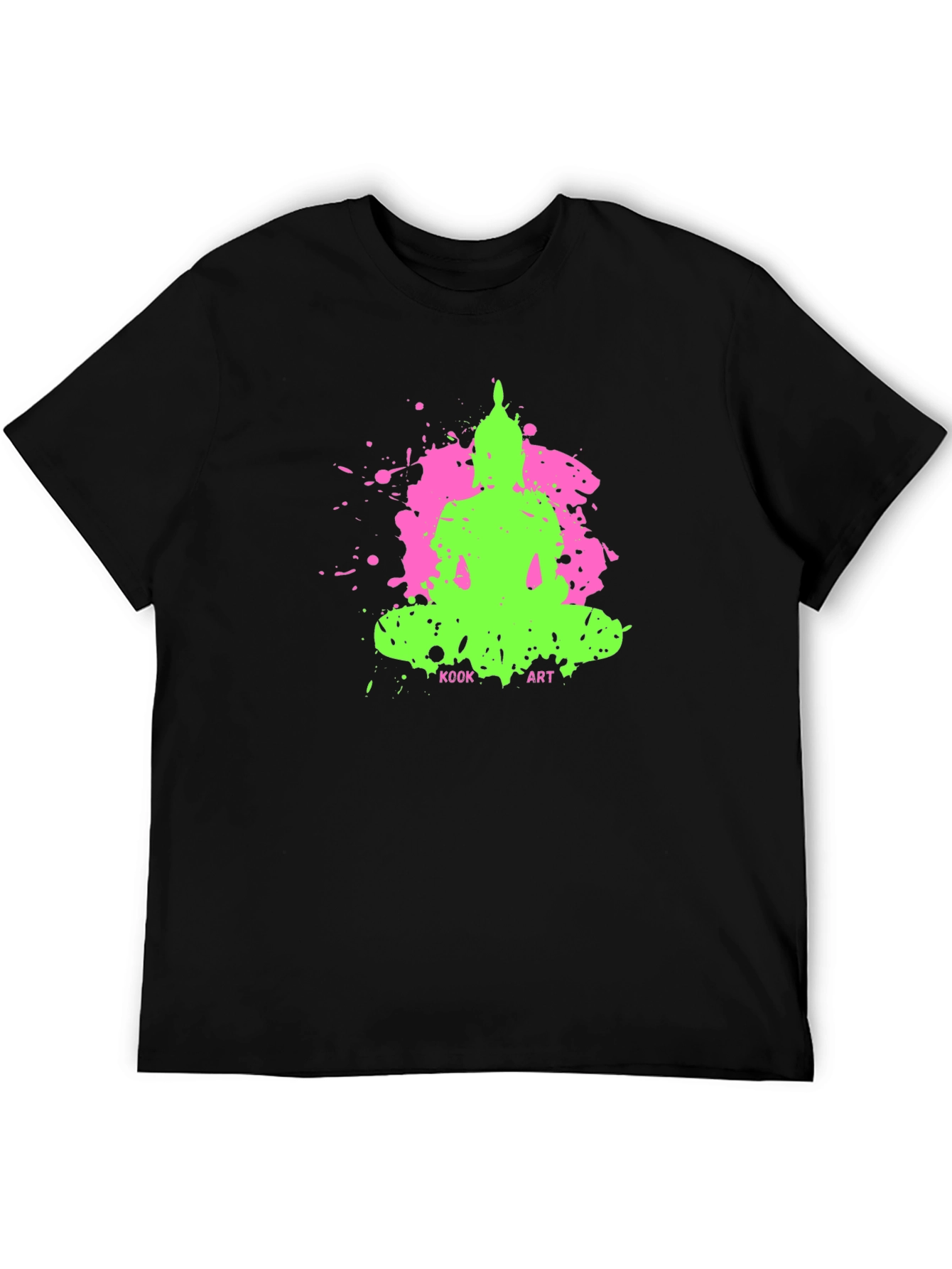 Vibrant Buddha Graphic Tee - Kook Art Design
