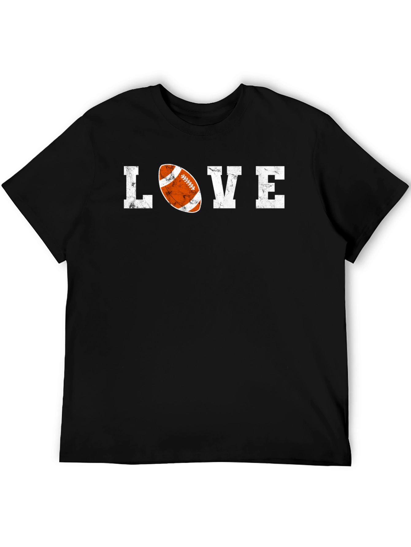 Love Football Graphic Tee - Distressed Print