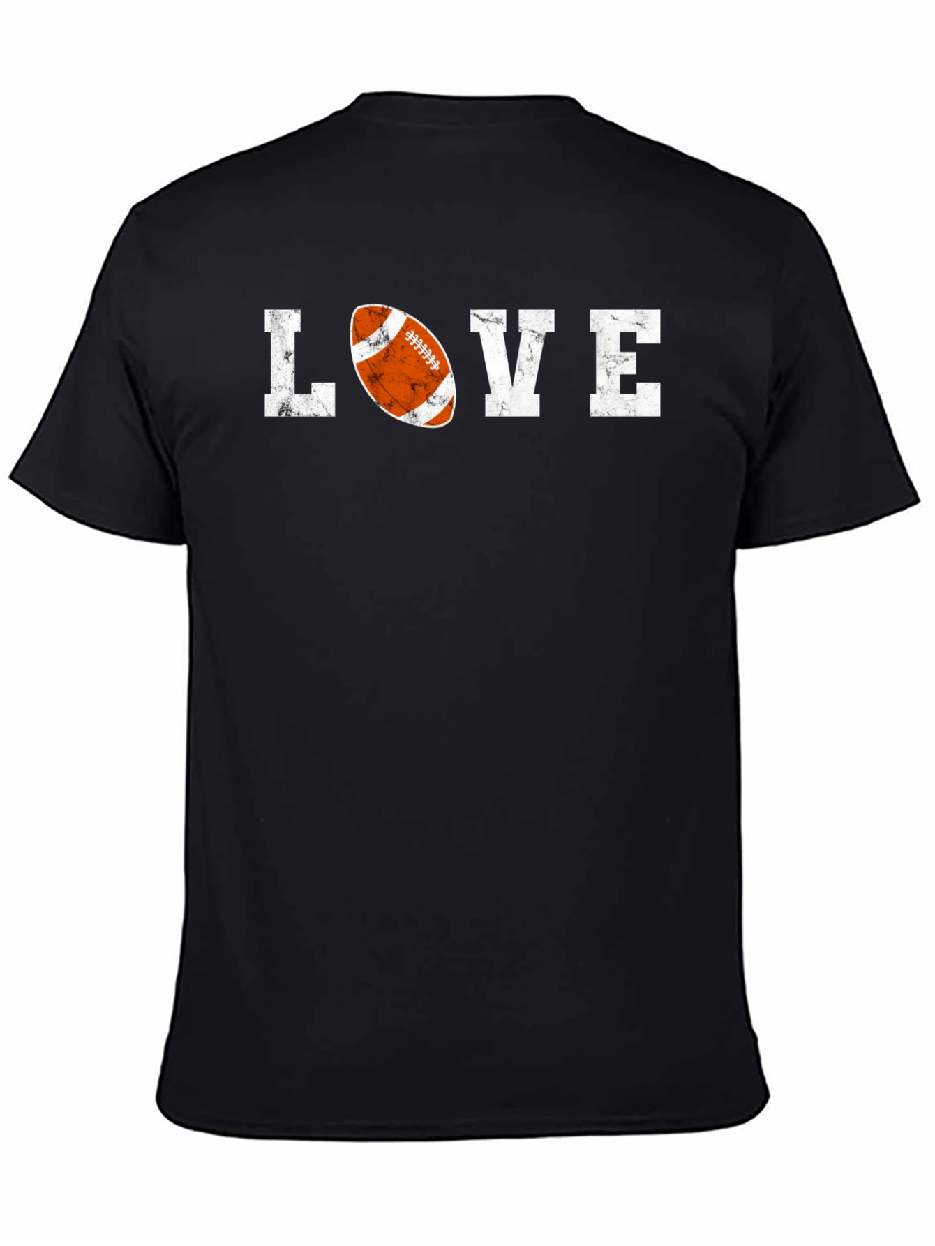 Love Football Graphic Tee - Distressed Print
