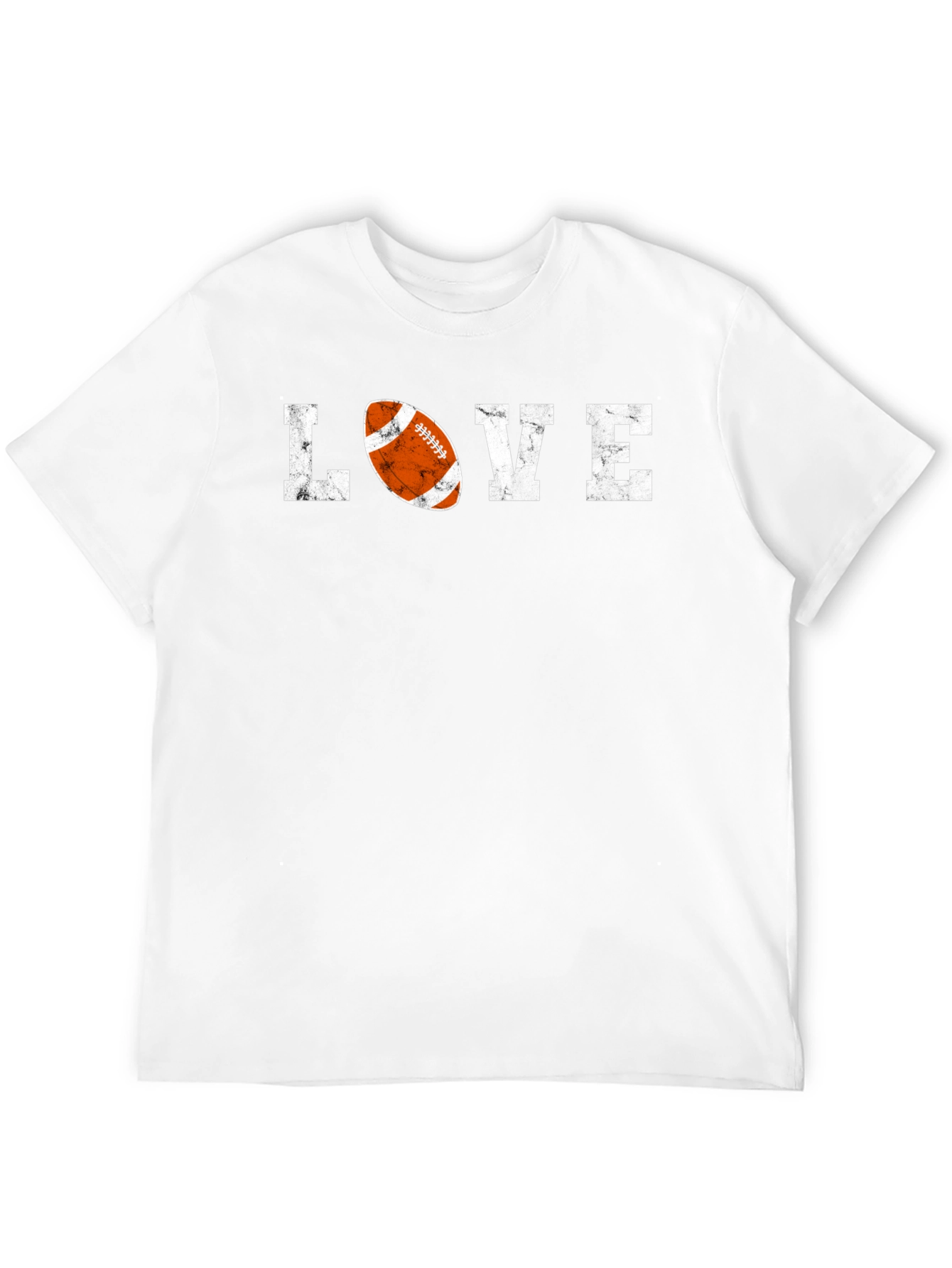 Love Football Graphic Tee - Distressed Print