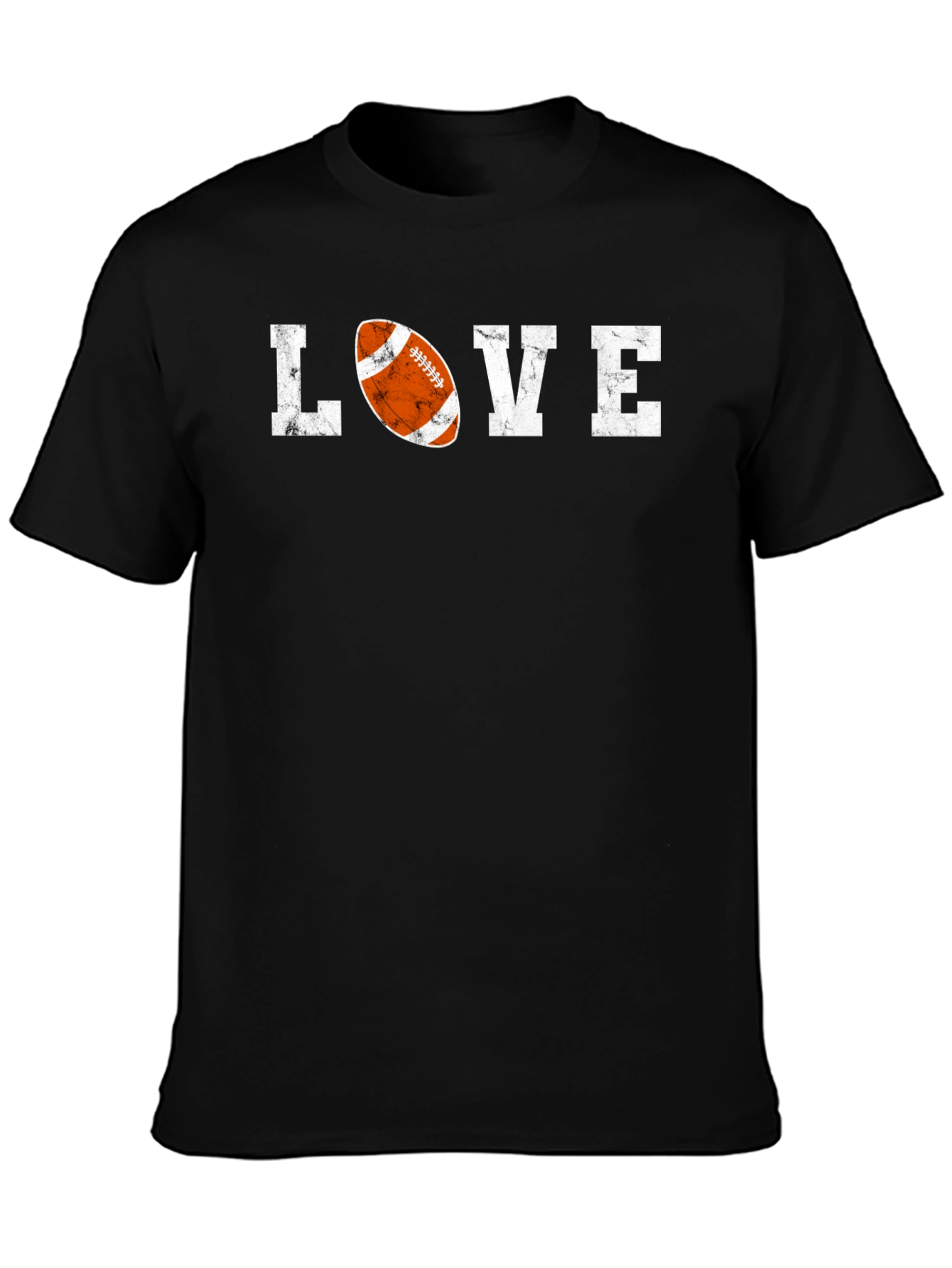 Love Football Graphic Tee - Distressed Print