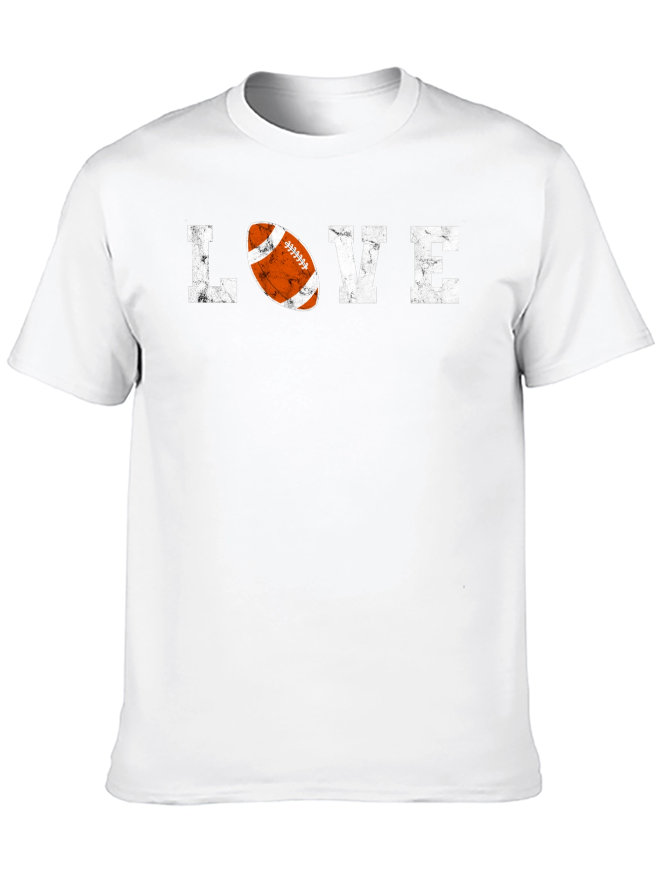 Love Football Graphic Tee - Distressed Print