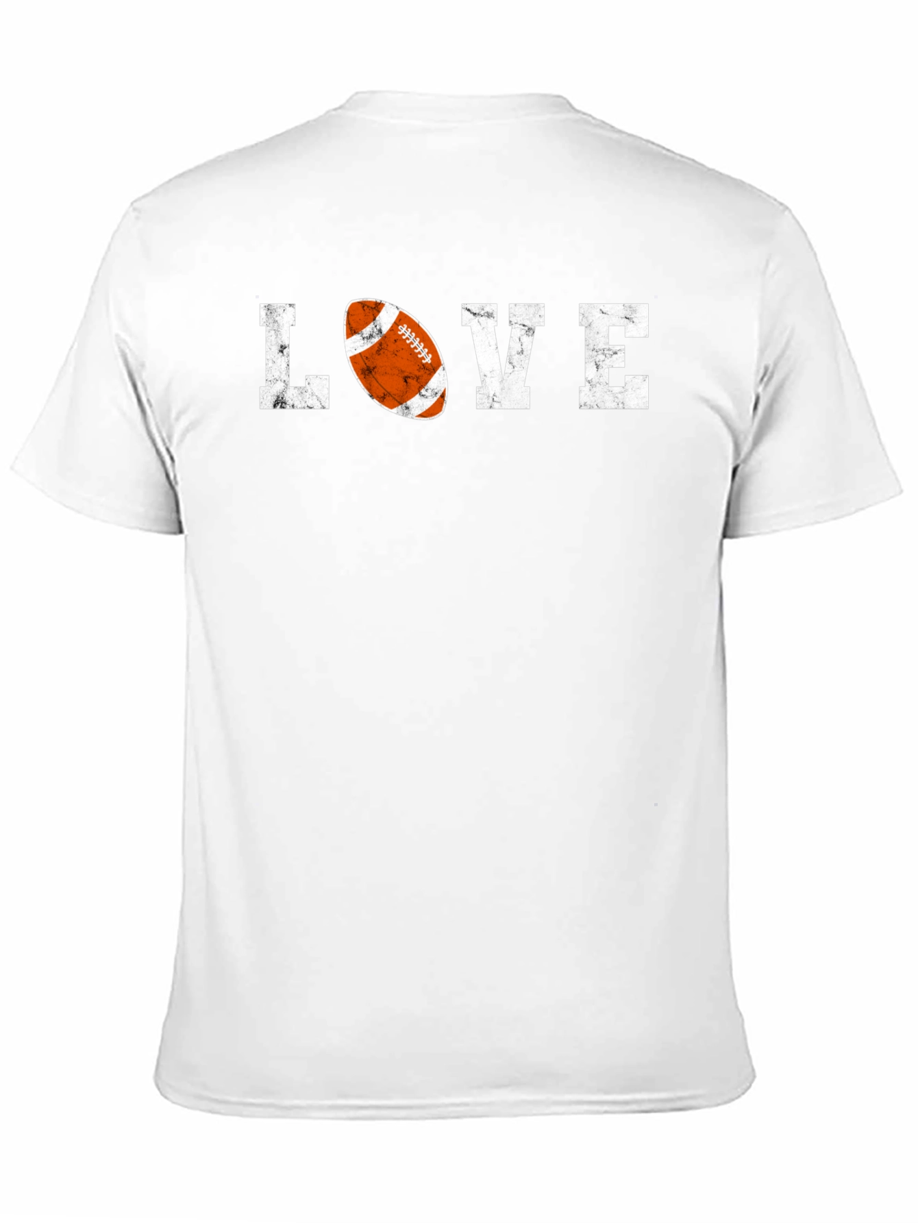 Love Football Graphic Tee - Distressed Print