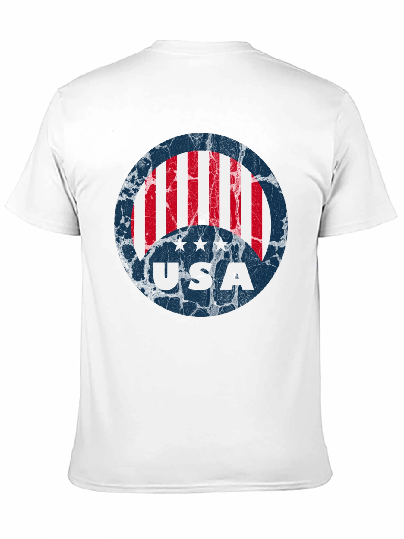 USA Flag Graphic Print T-Shirt