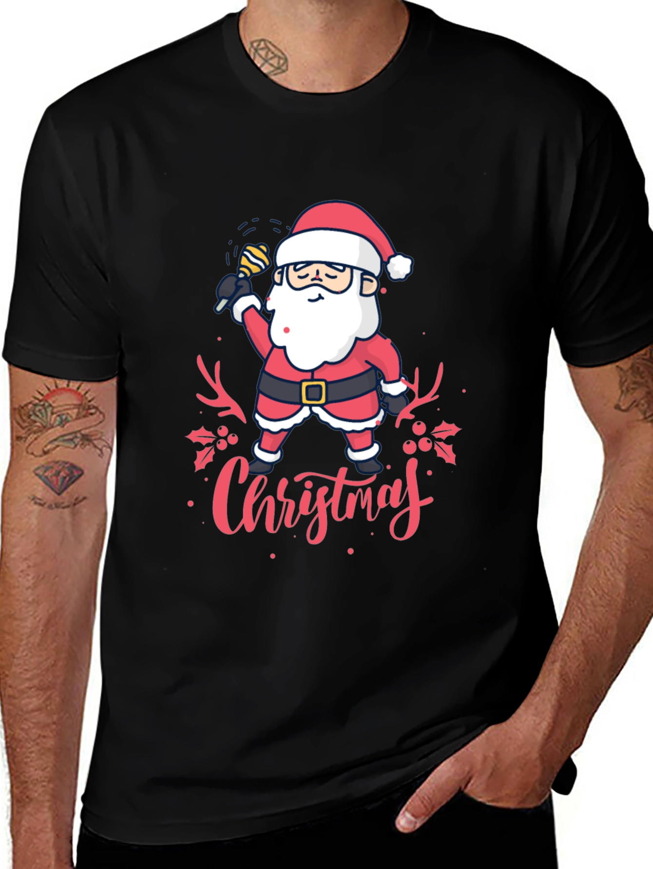 Christmas Santa Singing T-Shirt
