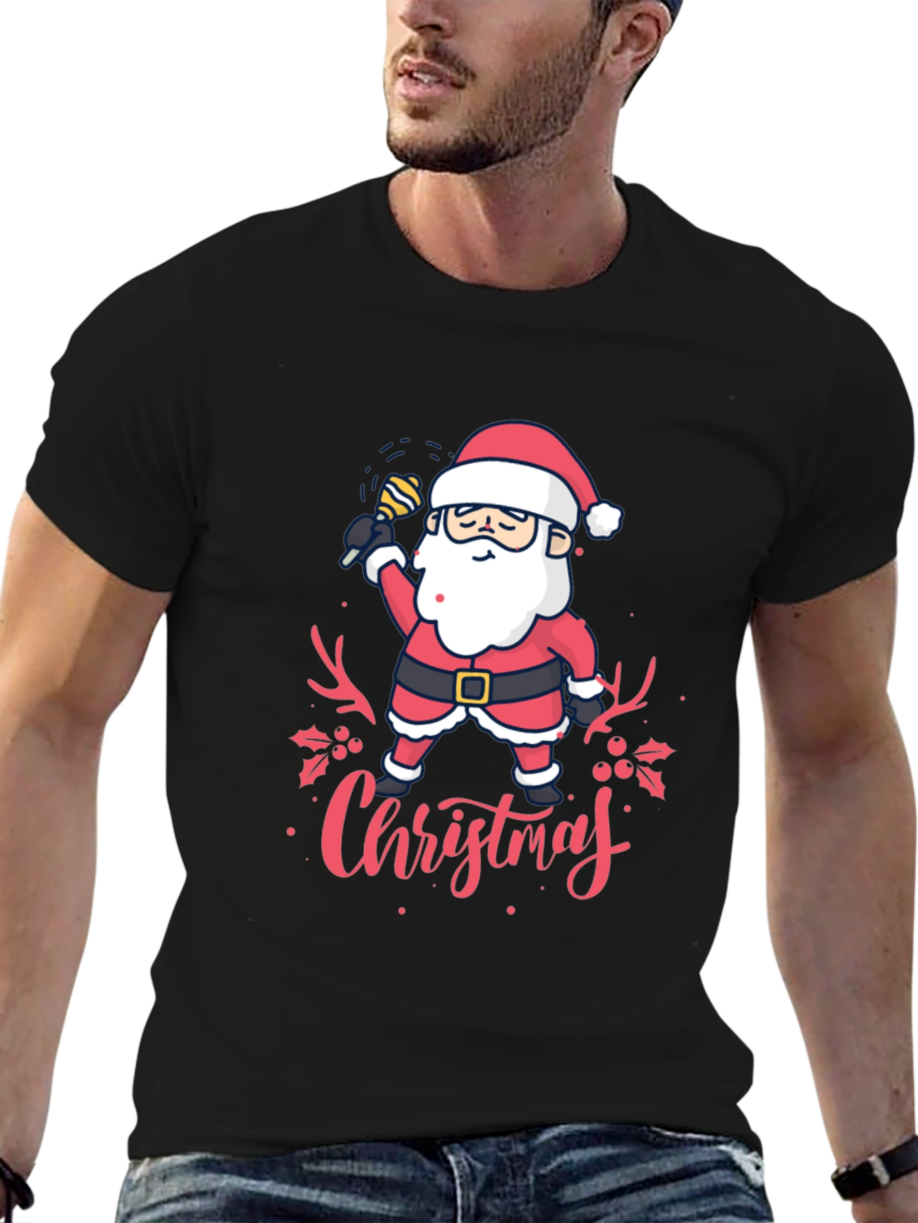 Christmas Santa Singing T-Shirt