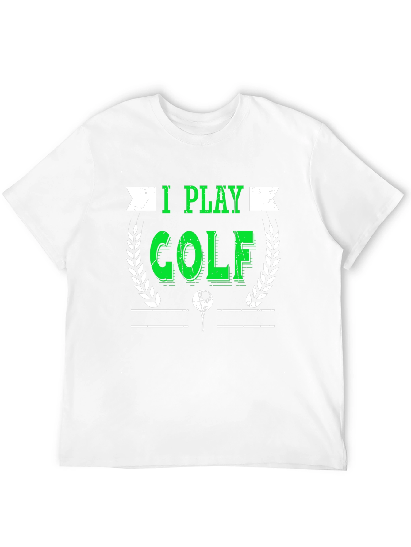 I Play Golf Graphic T-Shirt - Black Tee