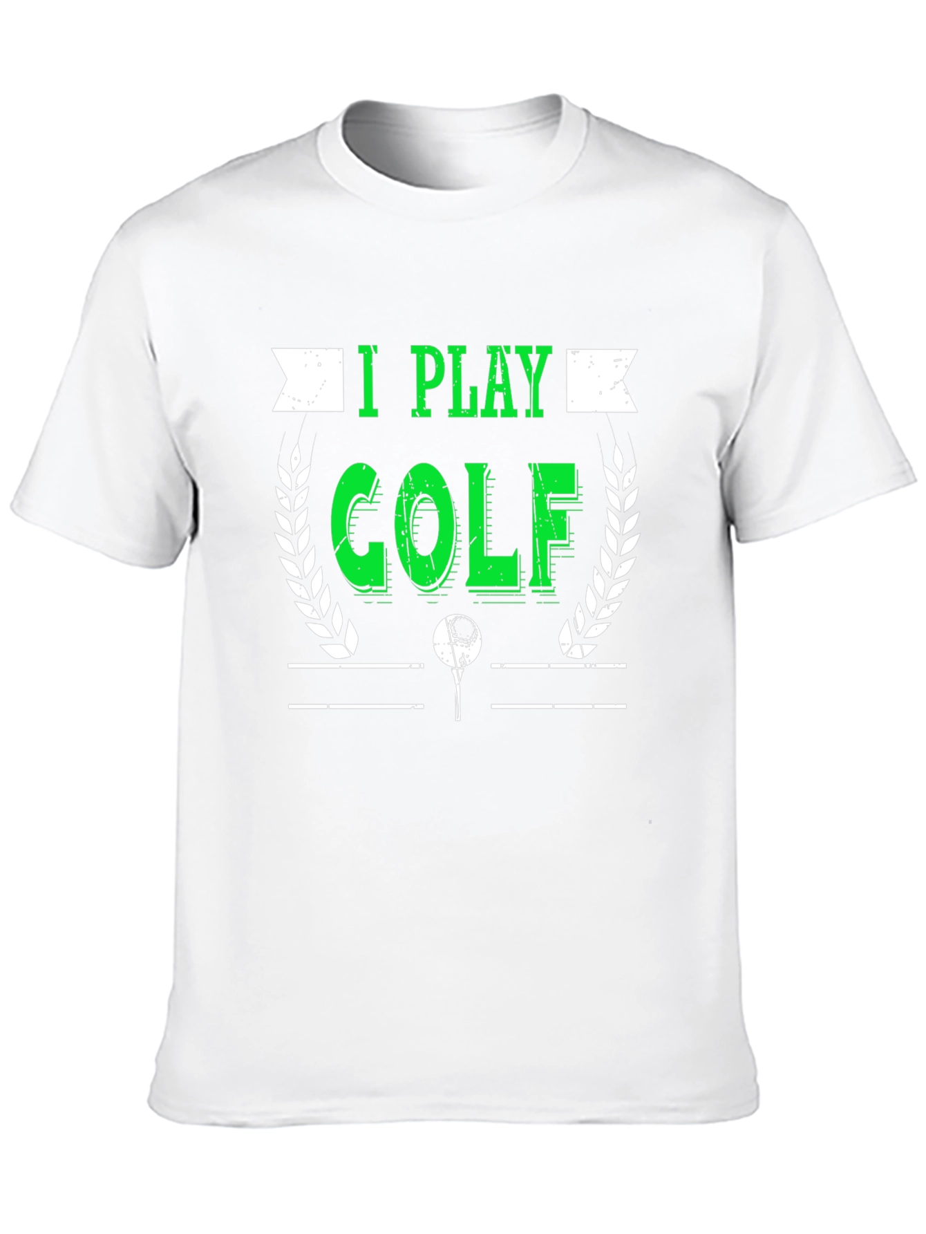 I Play Golf Graphic T-Shirt - Black Tee