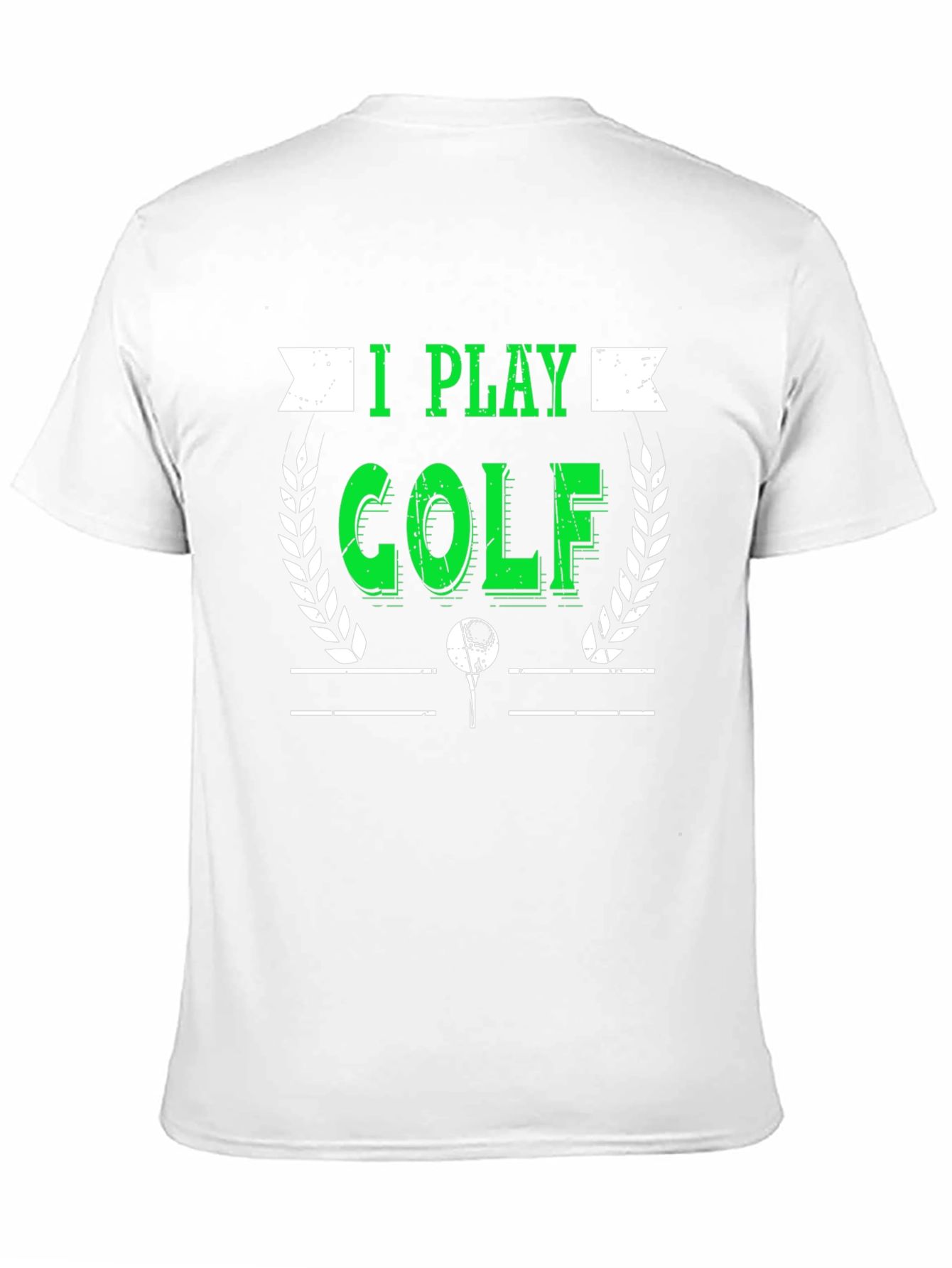 I Play Golf Graphic T-Shirt - Black Tee