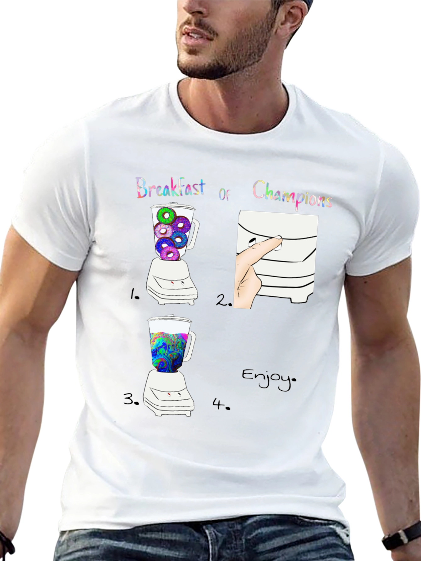 Breakfast of Champions Graphic T-Shirt