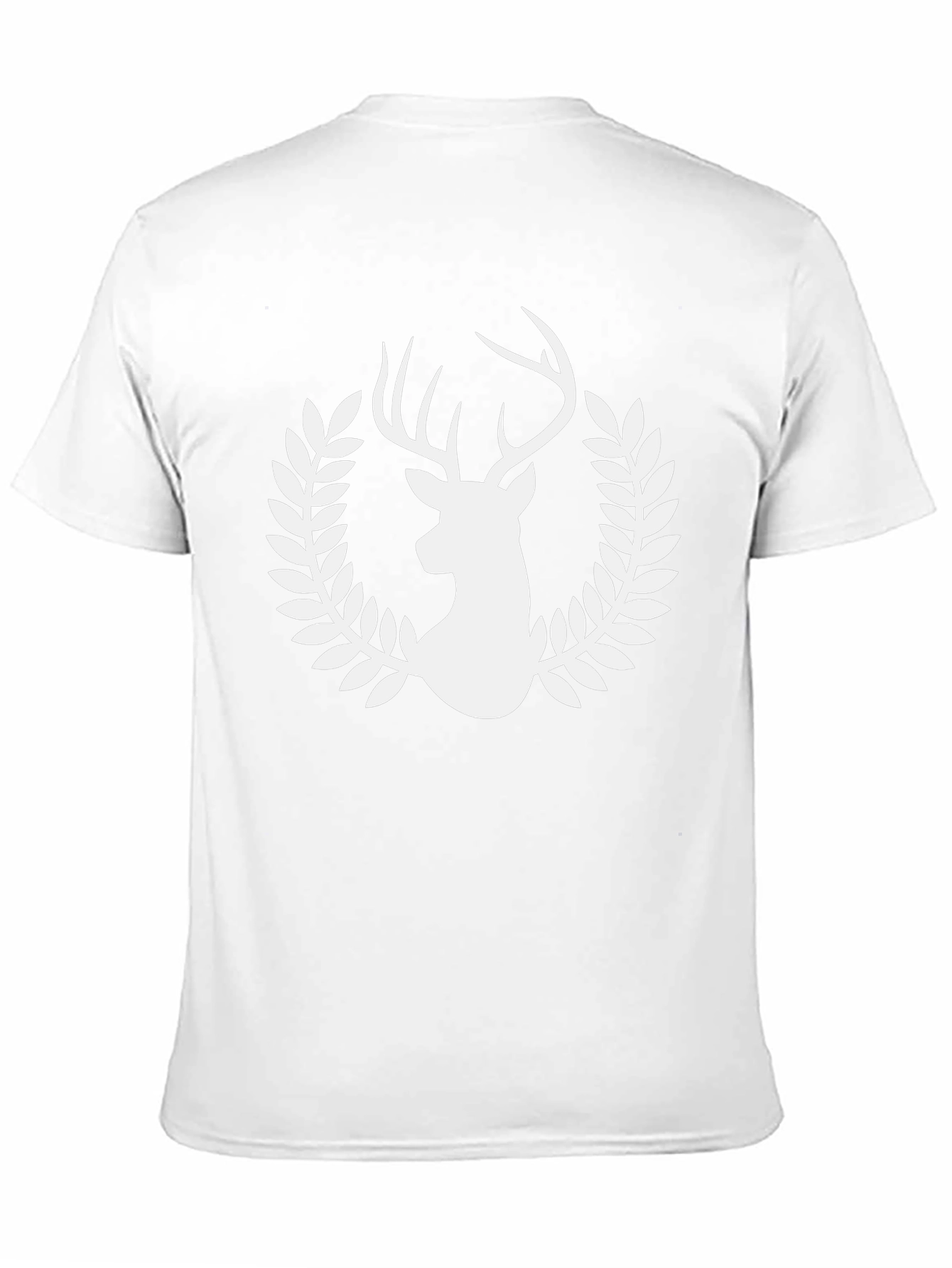 Deer Laurel Wreath Graphic T-Shirt