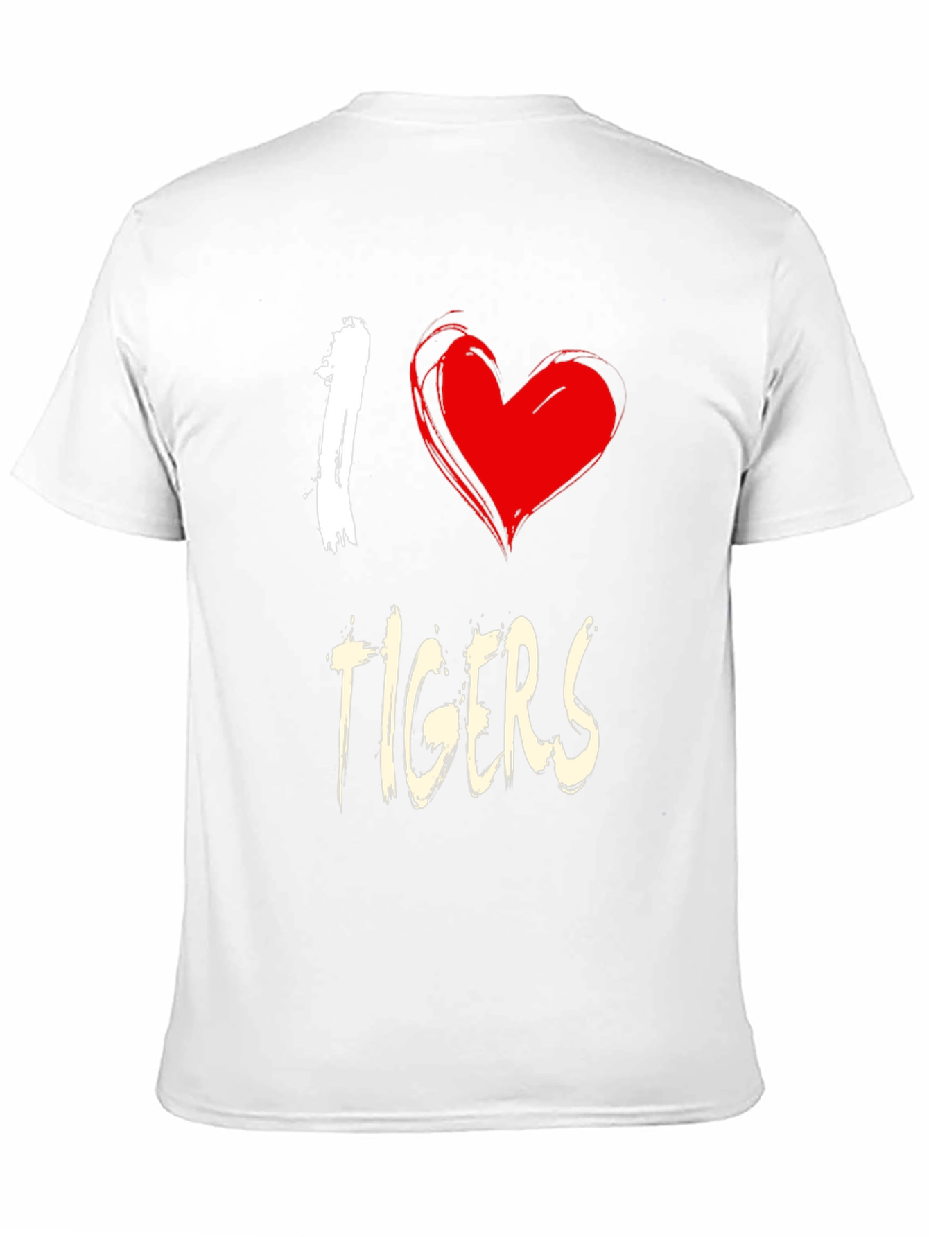 I Heart Tigers Graphic Tee - Unisex Cotton T-Shirt