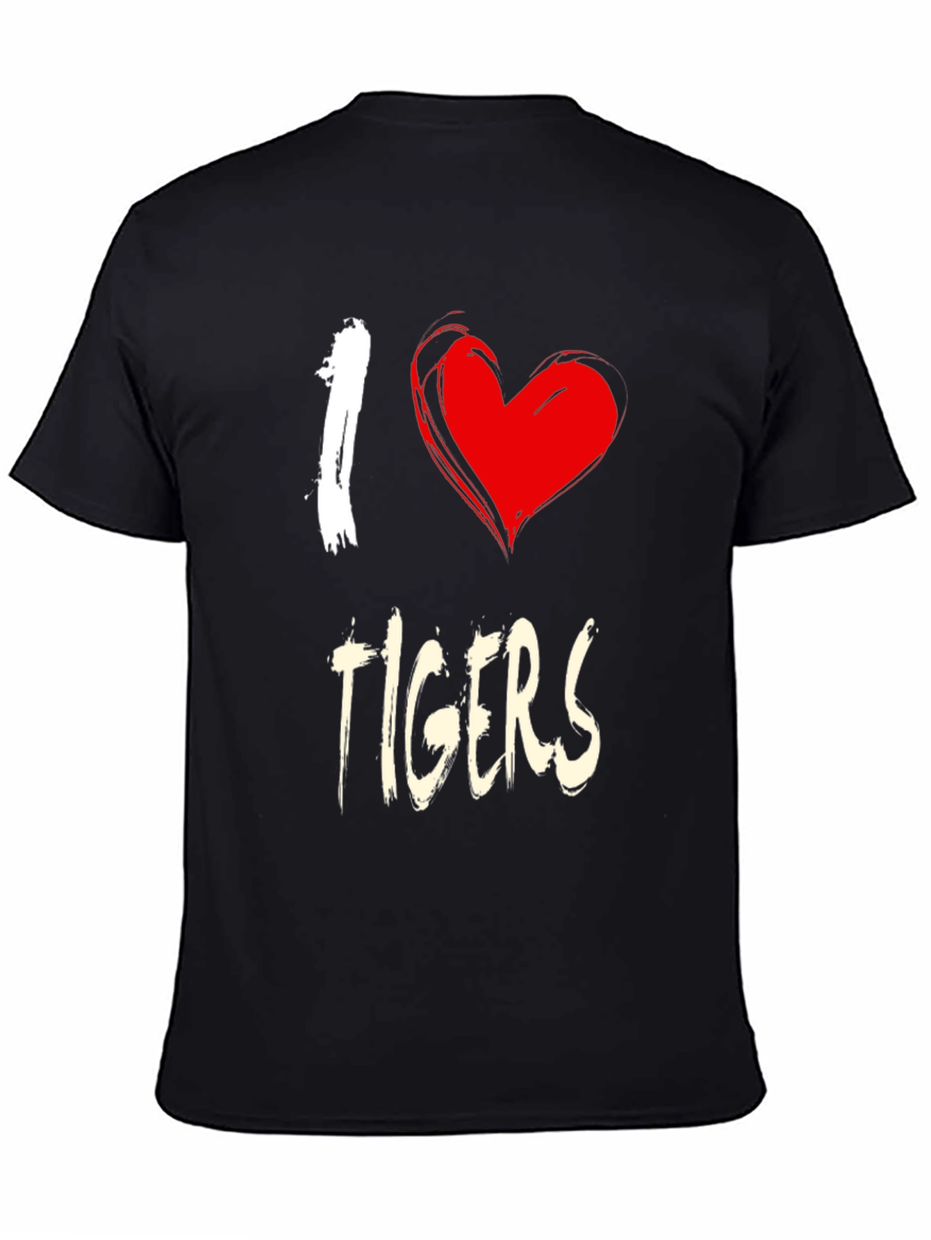 I Heart Tigers Graphic Tee - Unisex Cotton T-Shirt