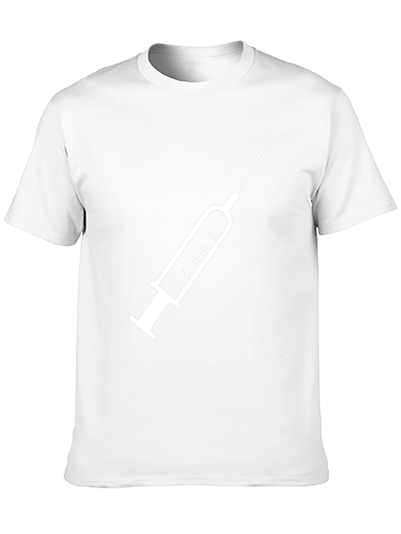 Medical Injection Graphic Tee - Black Cotton Comfort