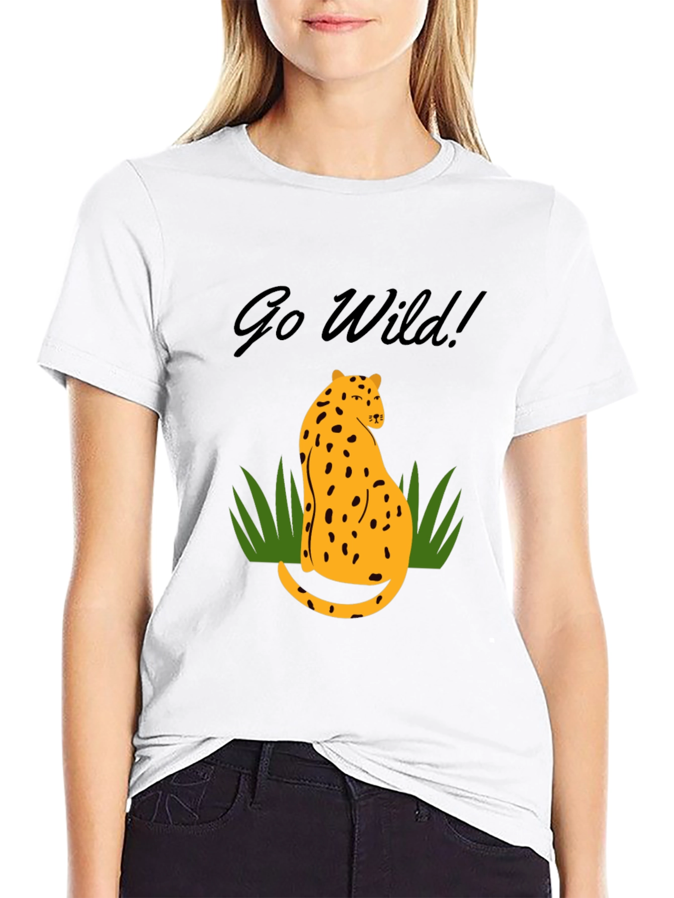 Go Wild Black Graphic T-Shirt