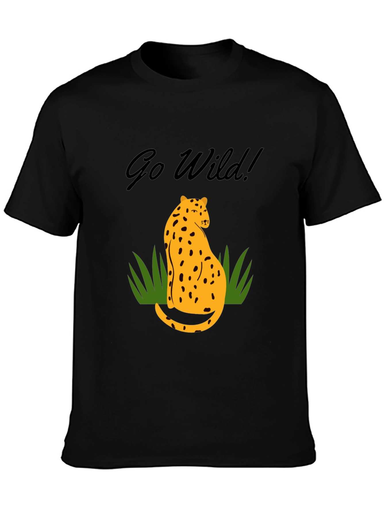 Go Wild Black Graphic T-Shirt