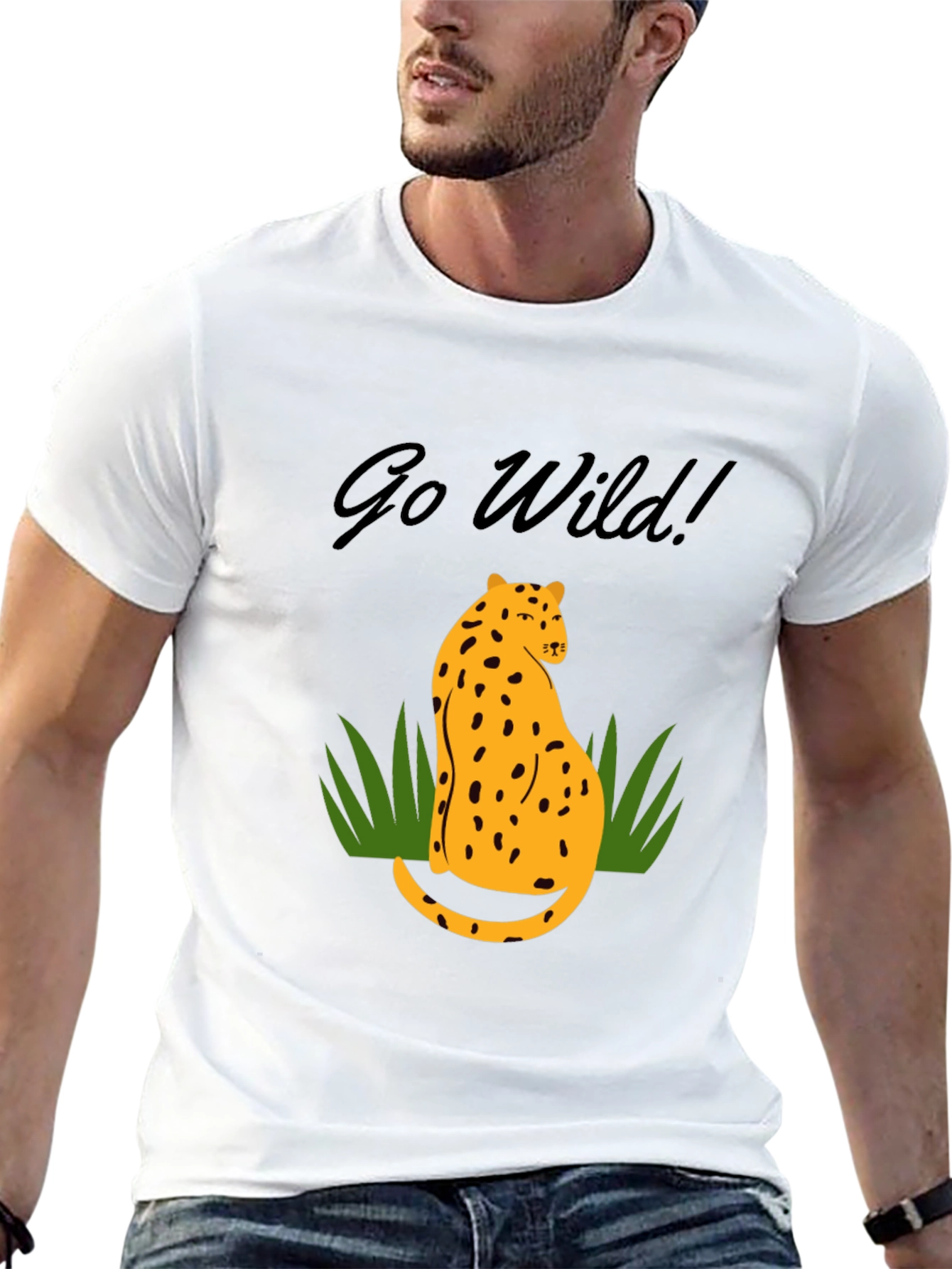 Go Wild Black Graphic T-Shirt
