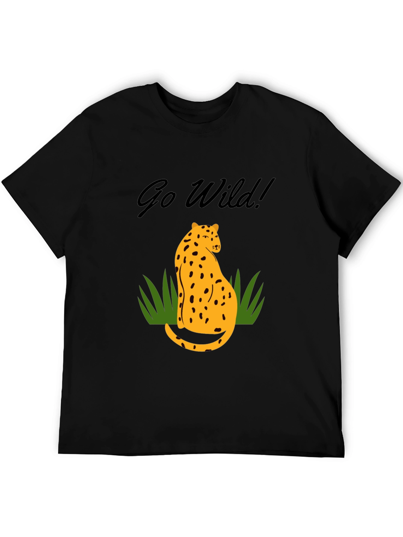 Go Wild Black Graphic T-Shirt