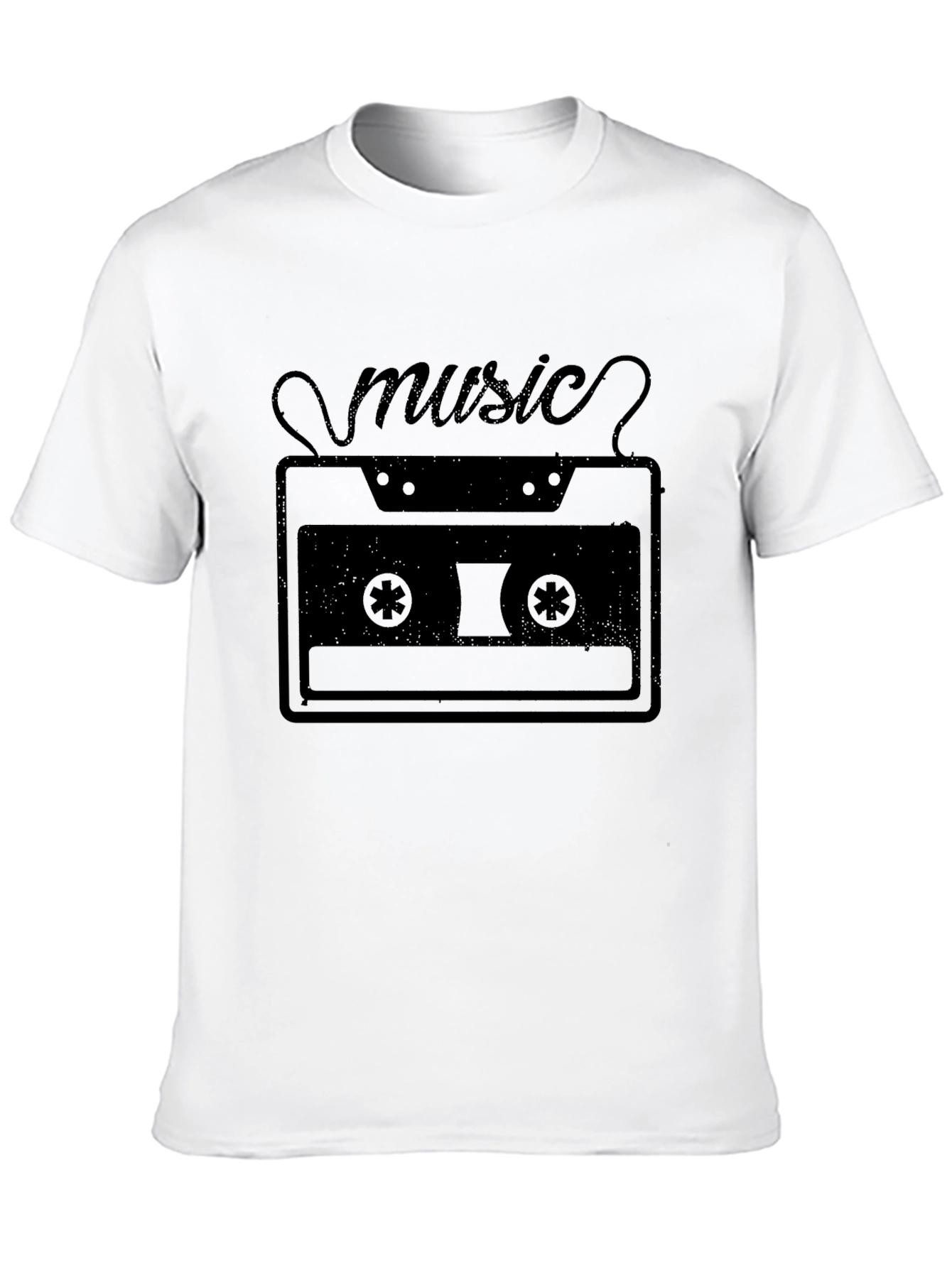 Retro Music Cassette Graphic T-Shirt