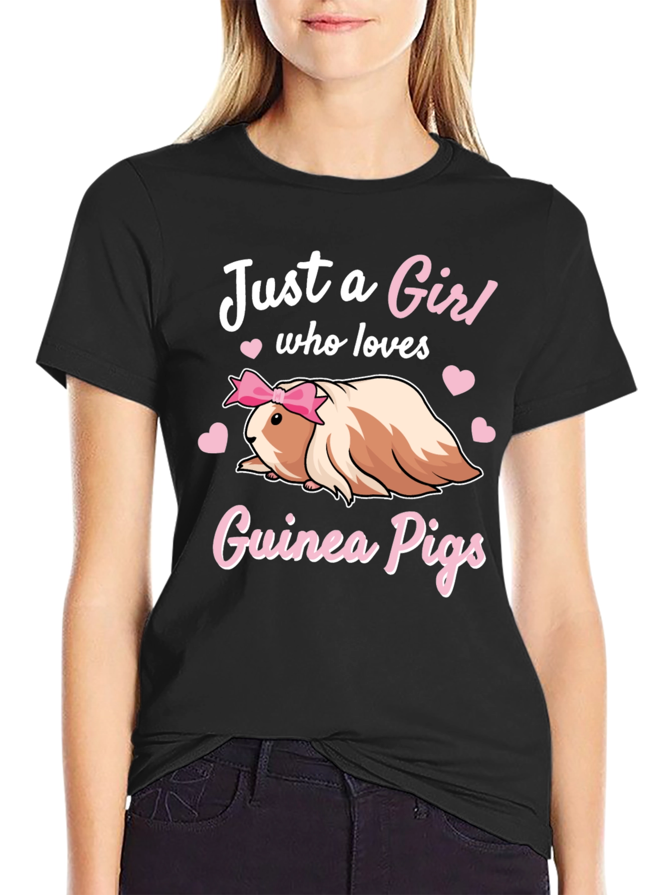 Girl Who Loves Guinea Pigs T-Shirt
