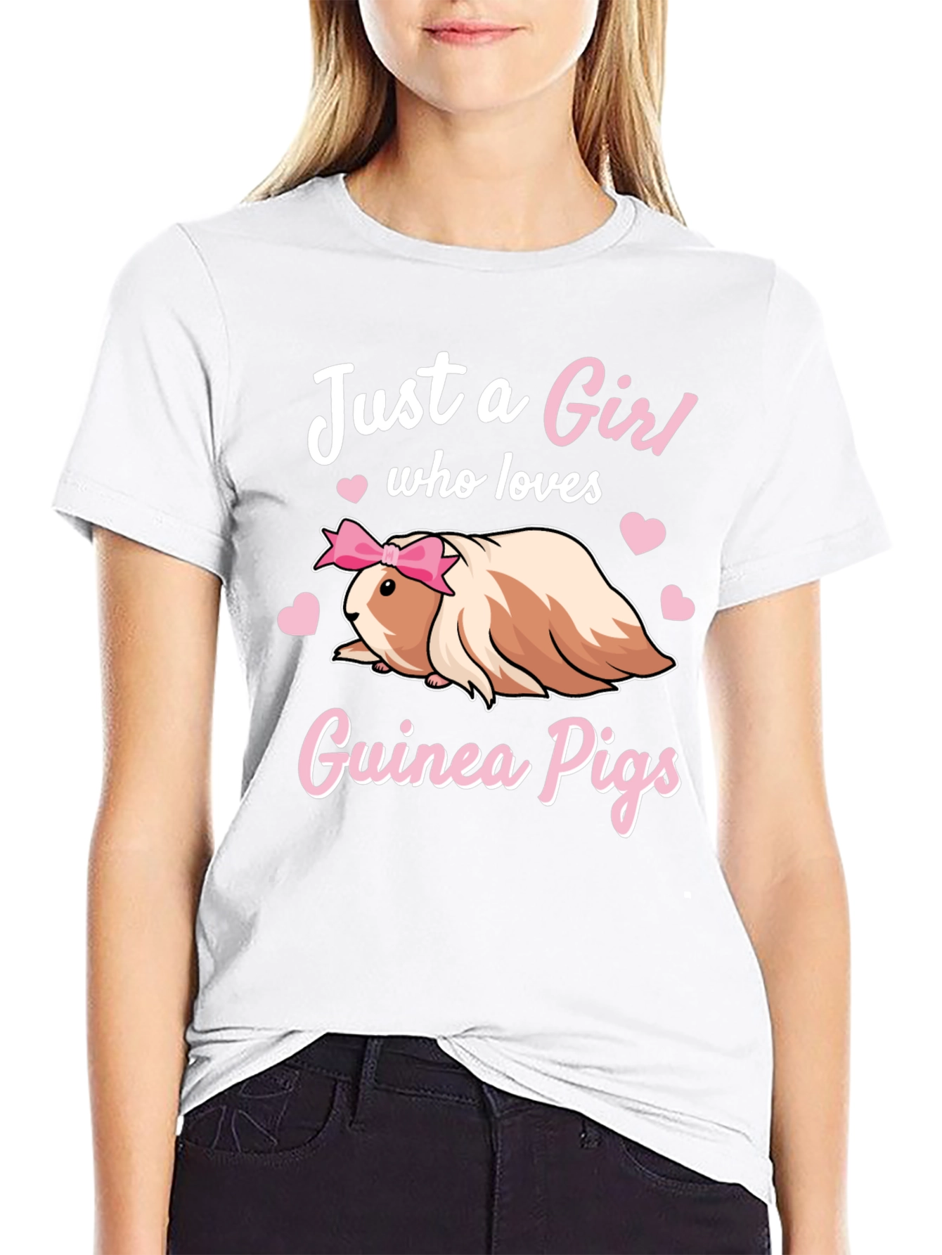 Girl Who Loves Guinea Pigs T-Shirt