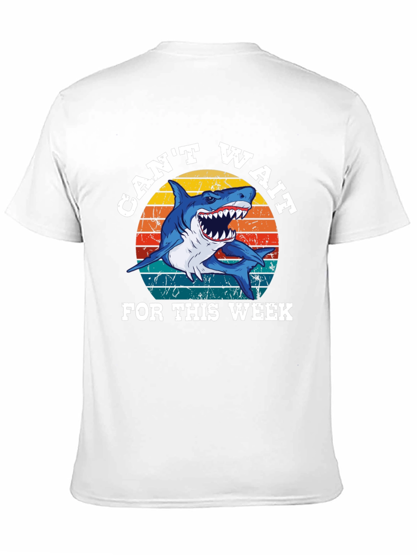 Cant Wait For This Week Shark Graphic Tee