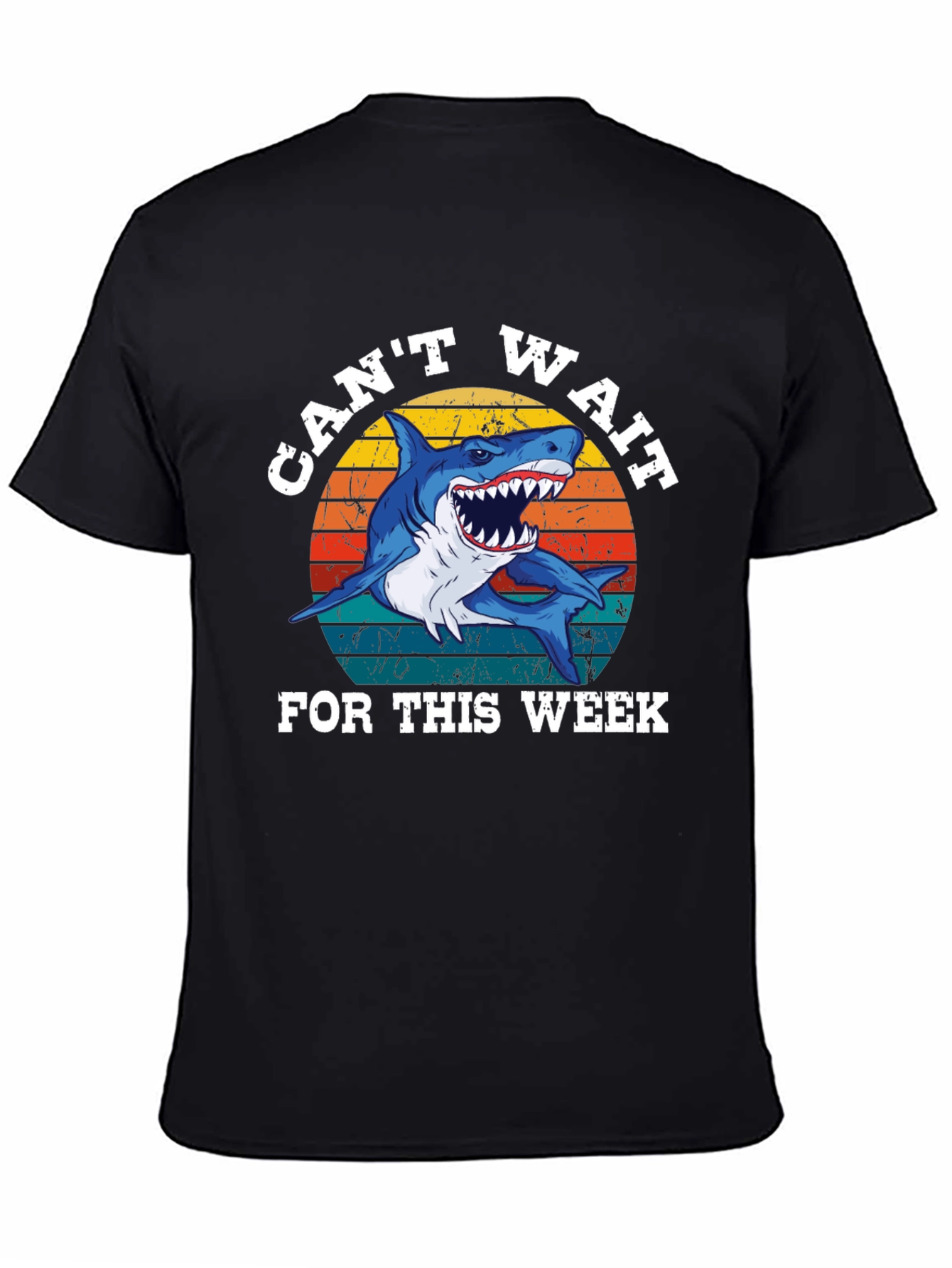 Cant Wait For This Week Shark Graphic Tee
