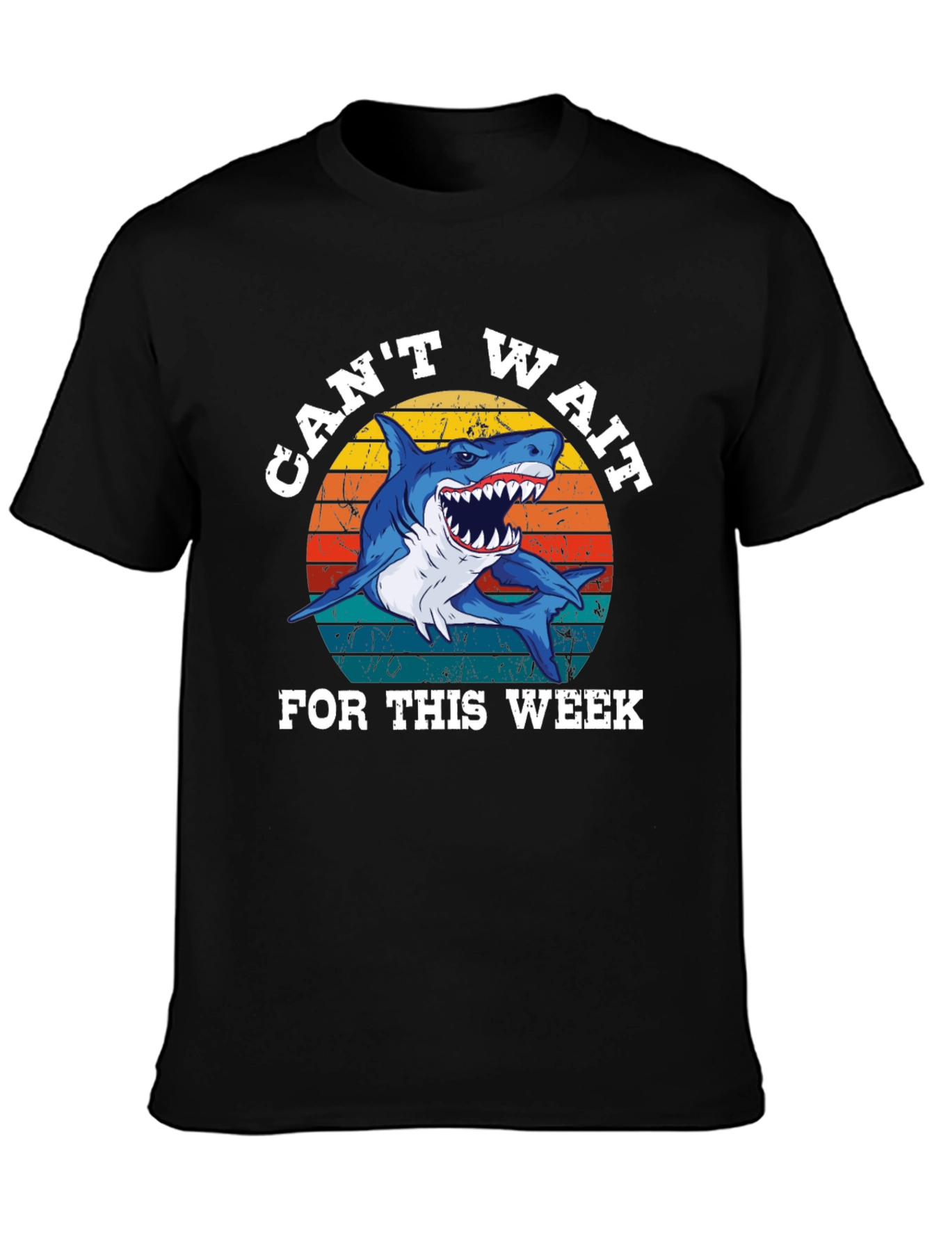 Cant Wait For This Week Shark Graphic Tee