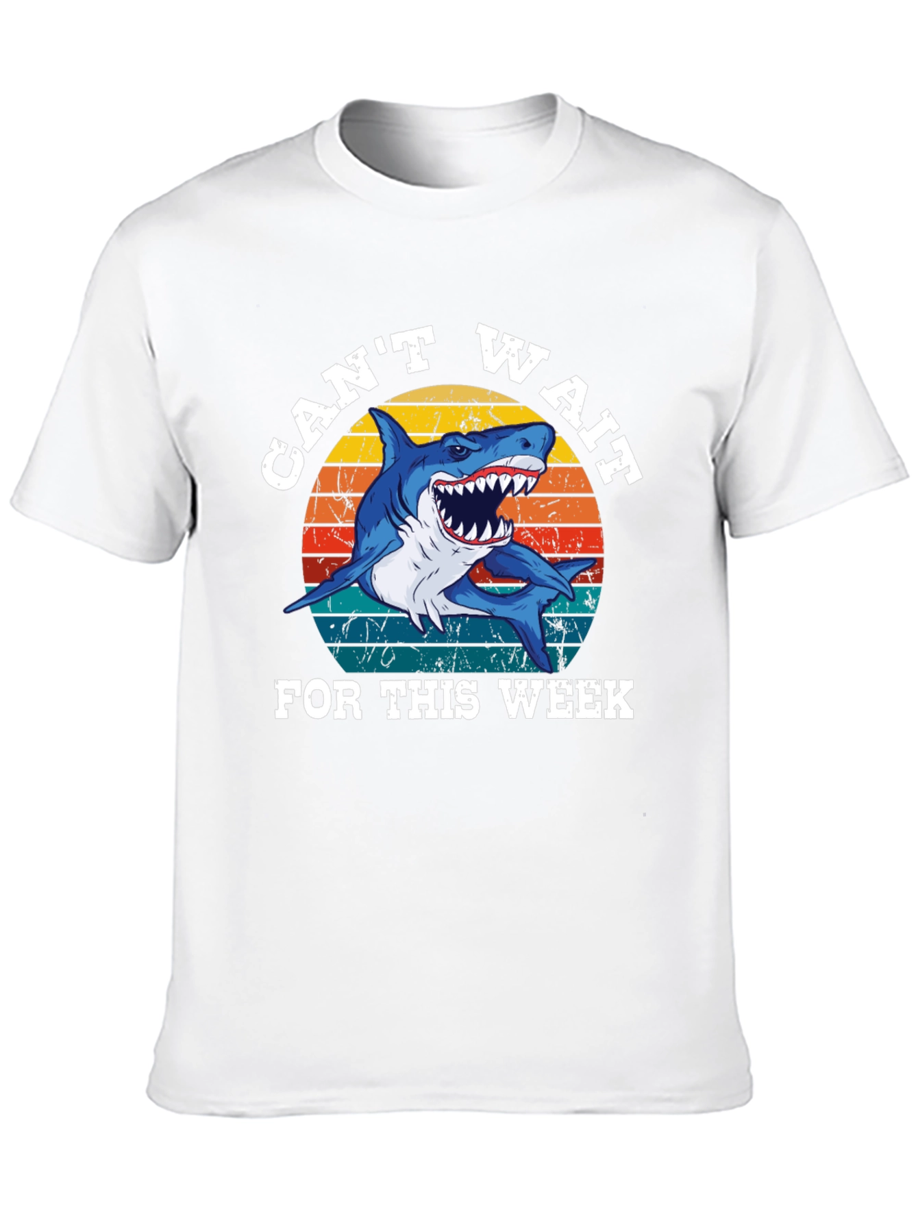 Cant Wait For This Week Shark Graphic Tee