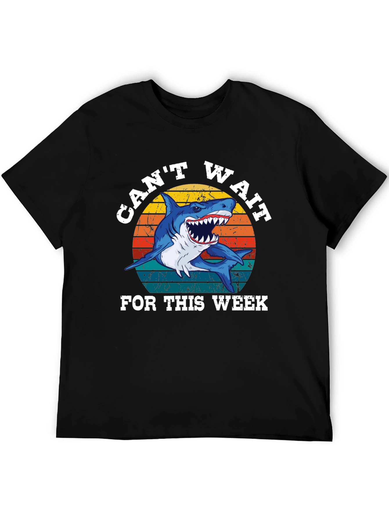 Cant Wait For This Week Shark Graphic Tee