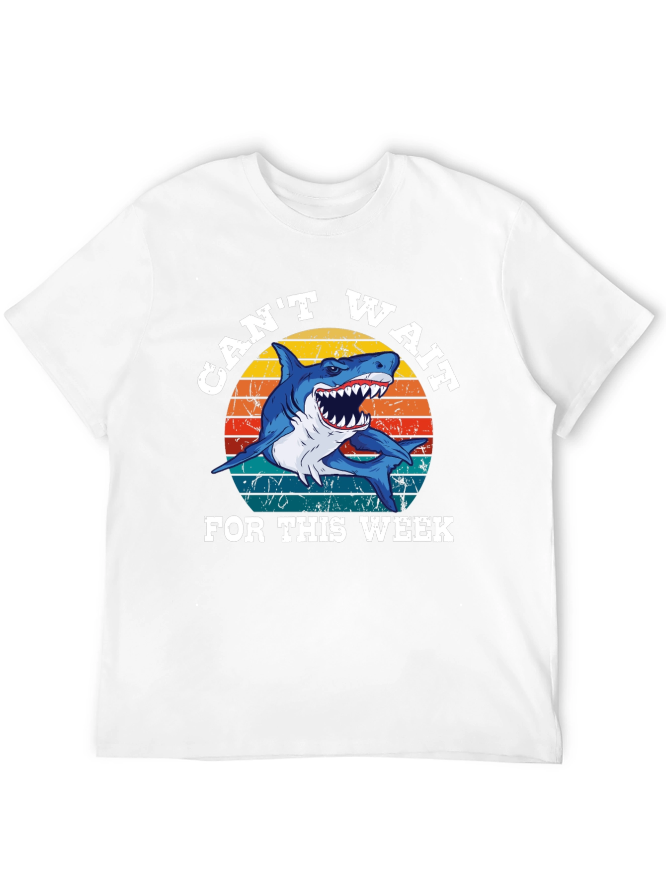 Cant Wait For This Week Shark Graphic Tee