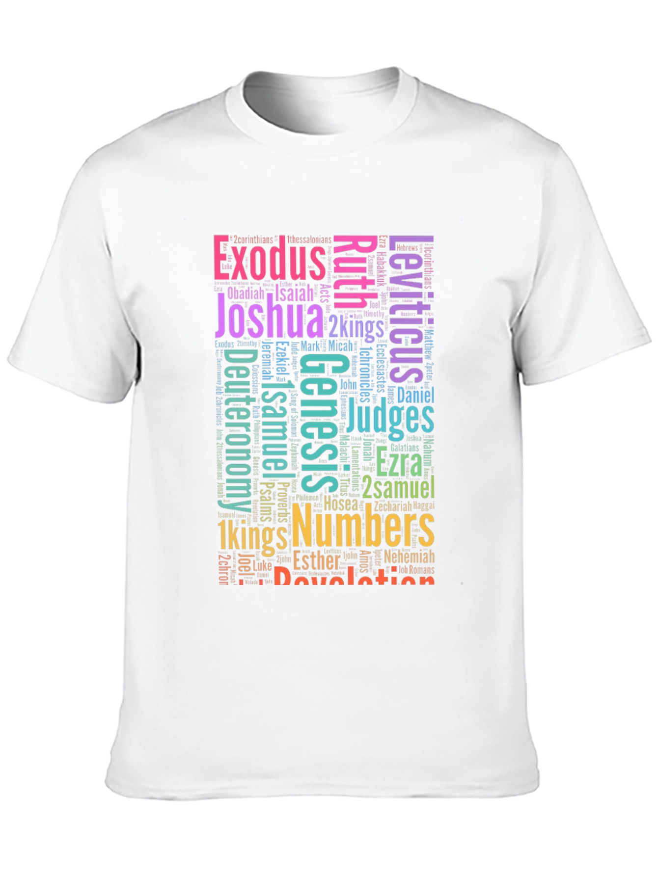 Bible Books Word Art T-Shirt