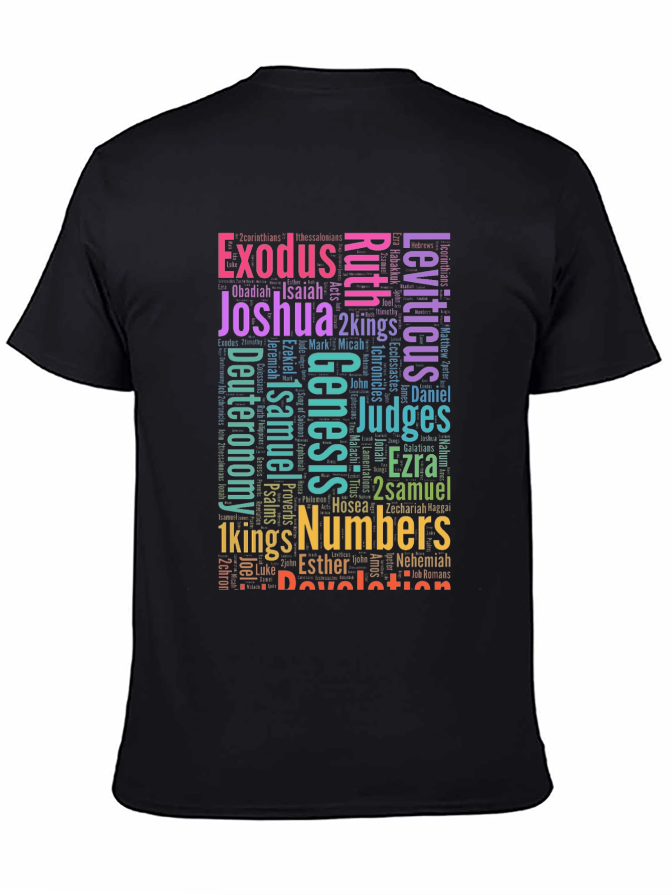 Bible Books Word Art T-Shirt