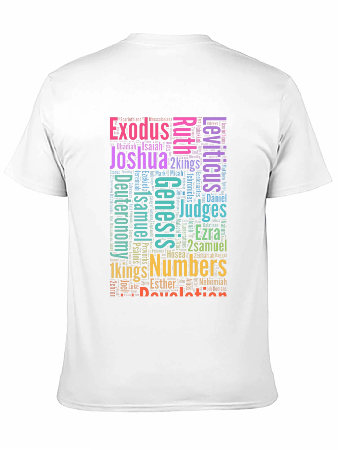 Bible Books Word Art T-Shirt
