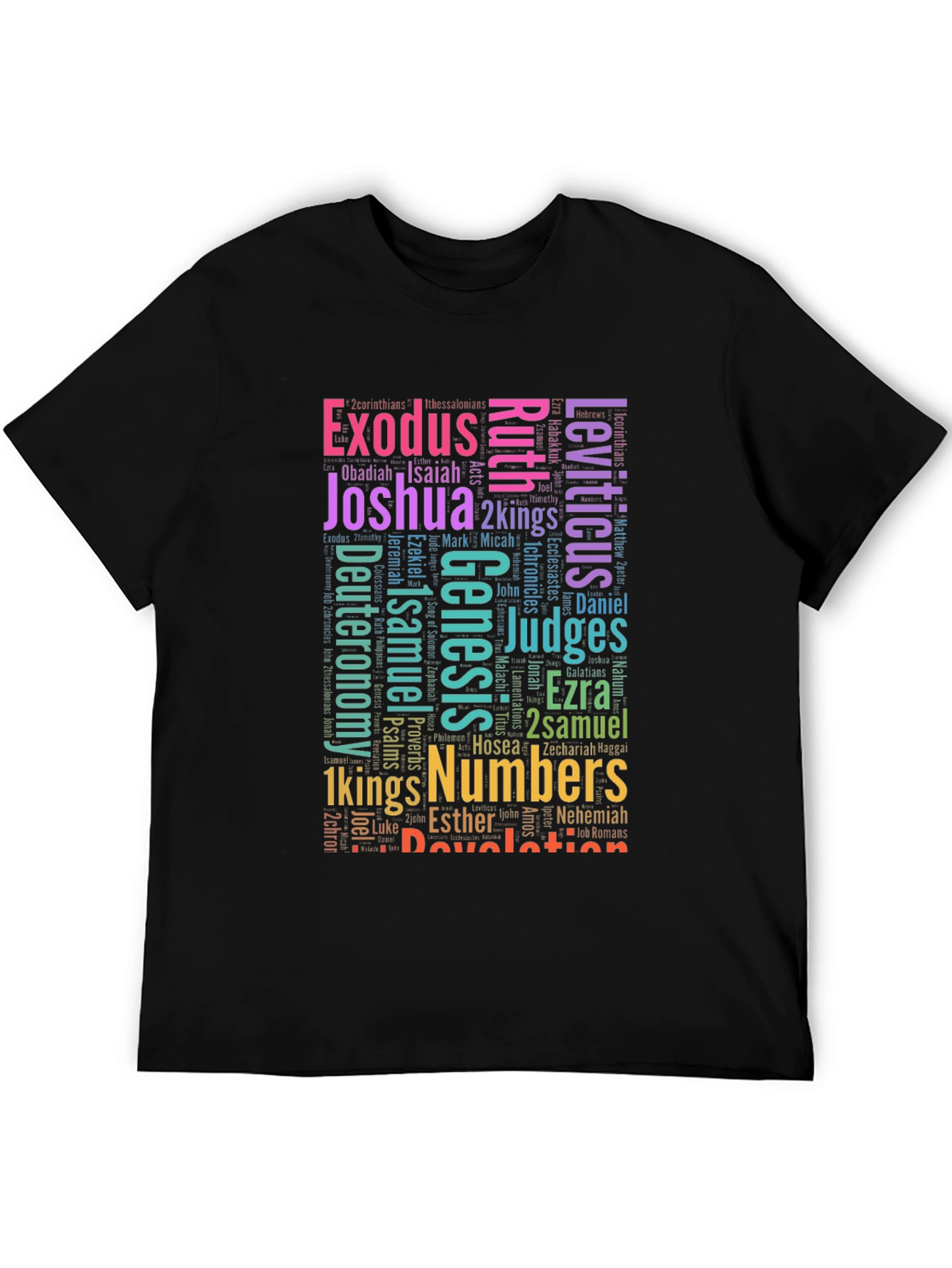 Bible Books Word Art T-Shirt