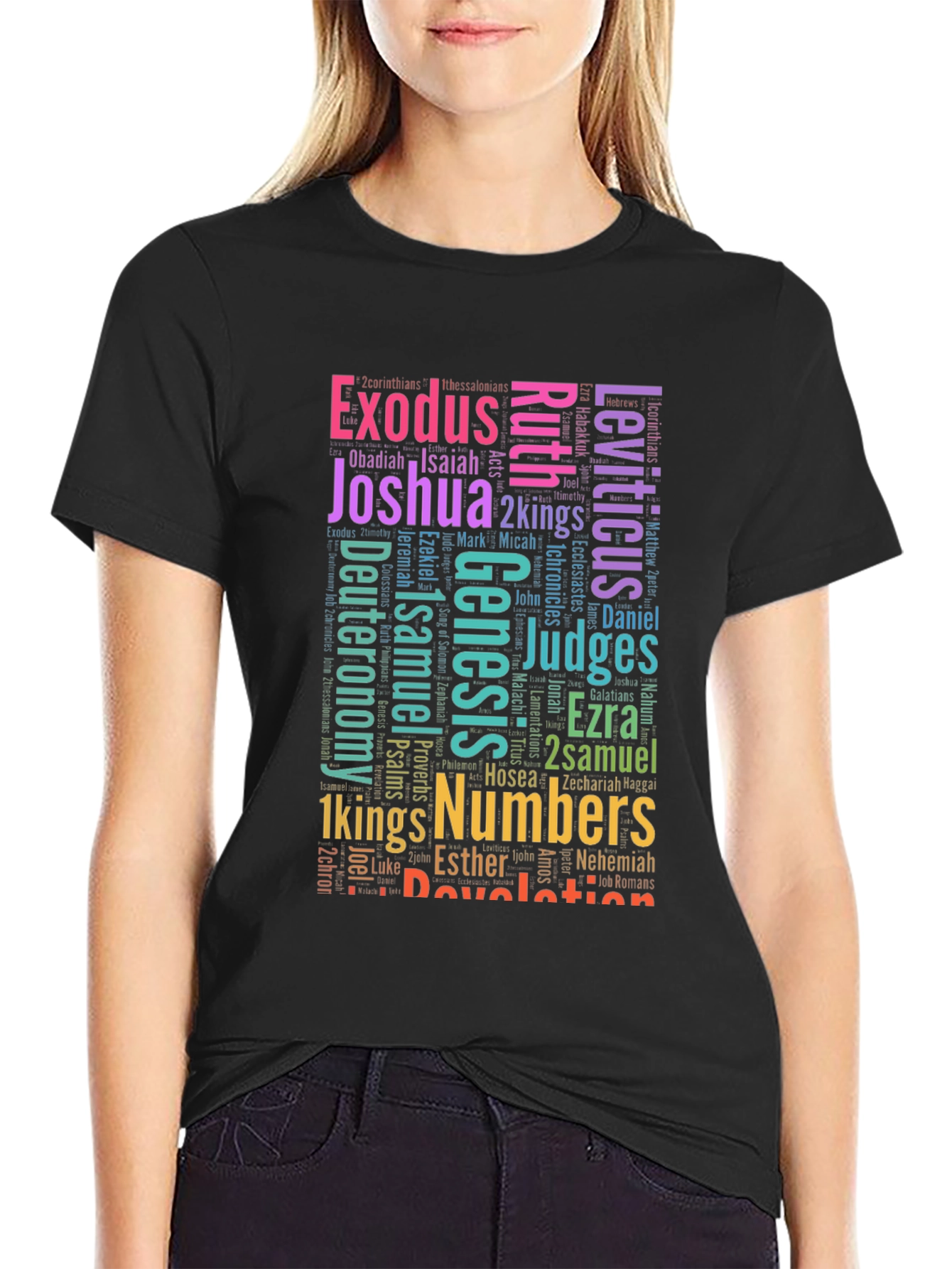 Bible Books Word Art T-Shirt