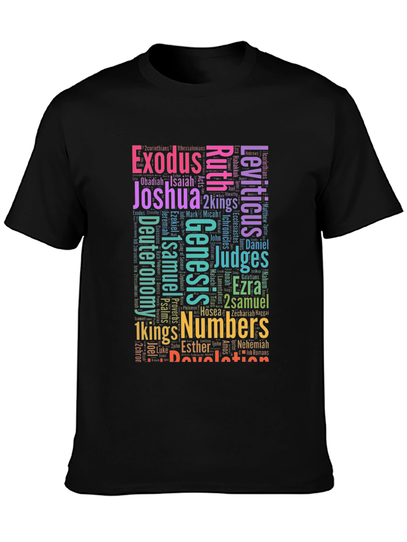 Bible Books Word Art T-Shirt