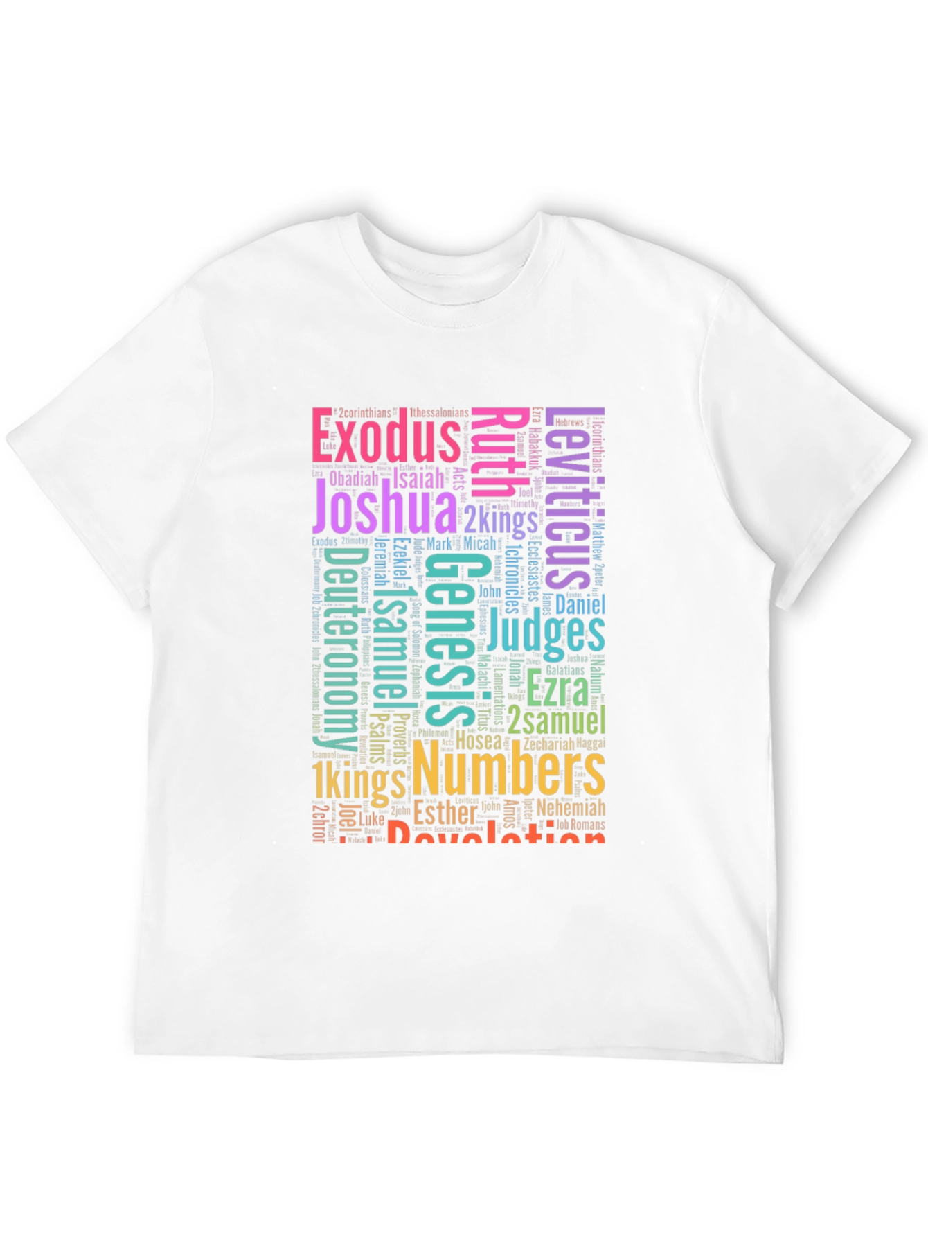 Bible Books Word Art T-Shirt