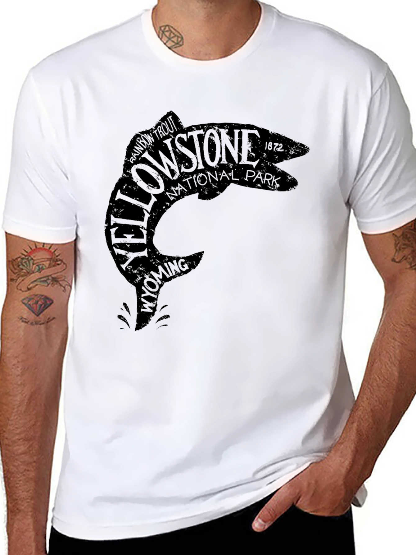 Yellowstone National Park Fish Graphic Tee