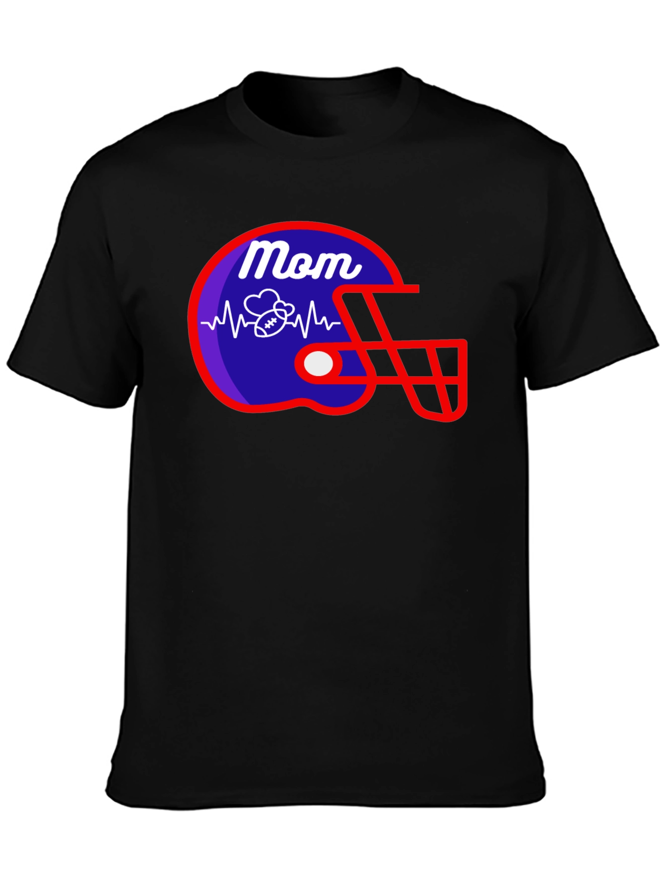 Mom Football Helmet T-Shirt