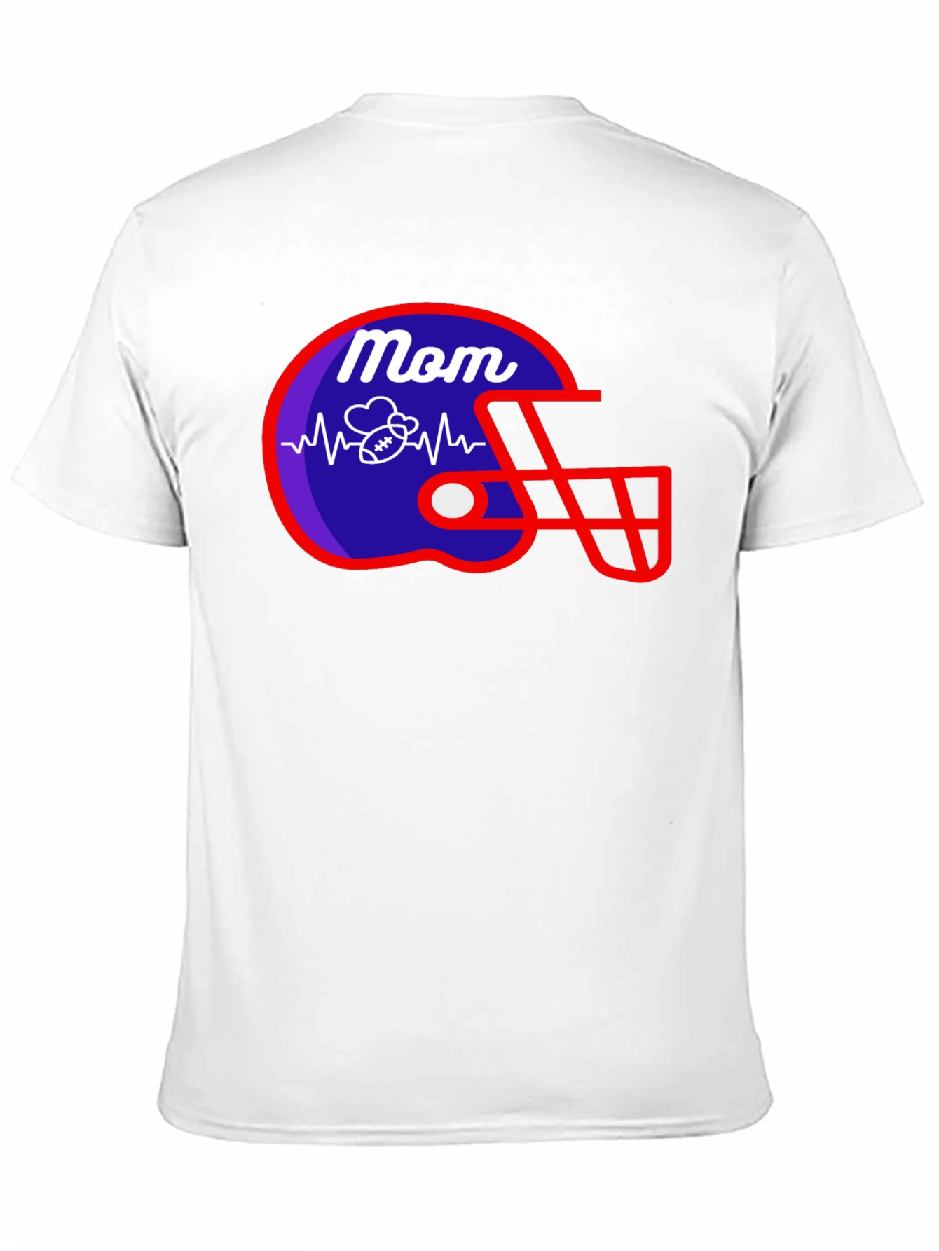 Mom Football Helmet T-Shirt