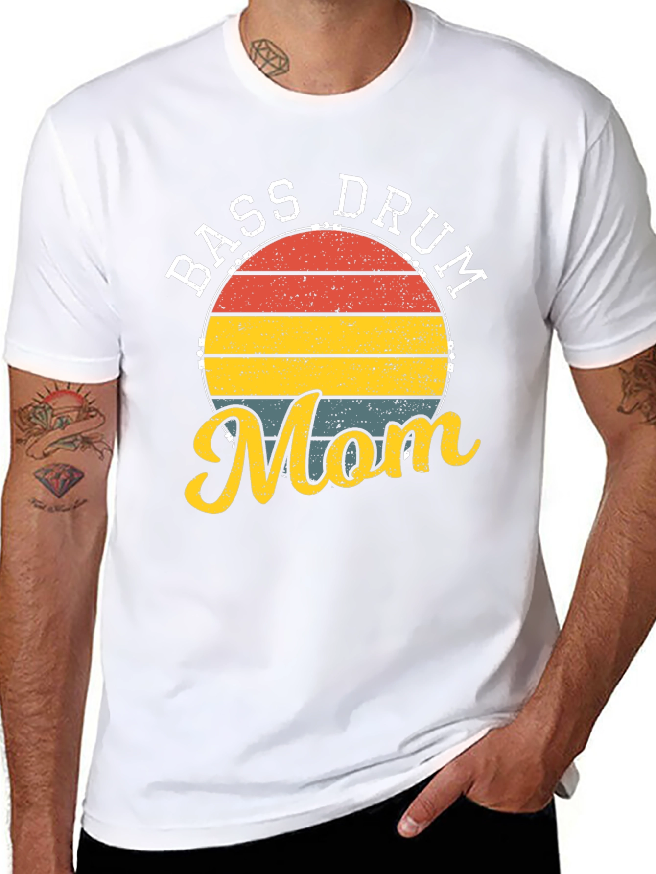Bass Drum Mom Graphic T-Shirt