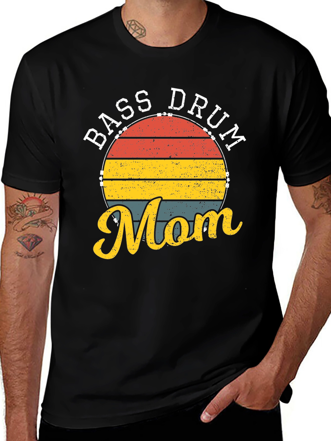 Bass Drum Mom Graphic T-Shirt