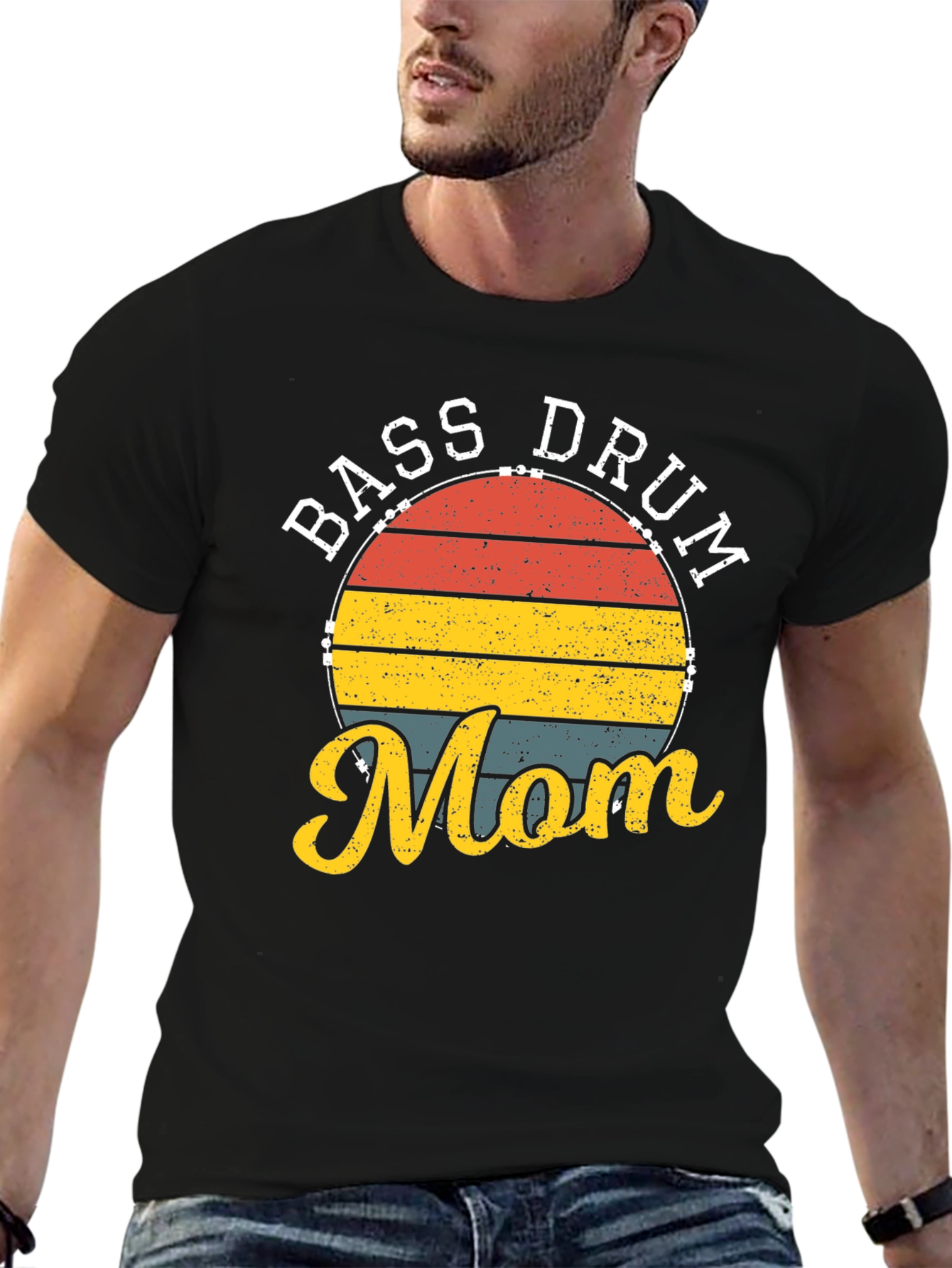 Bass Drum Mom Graphic T-Shirt