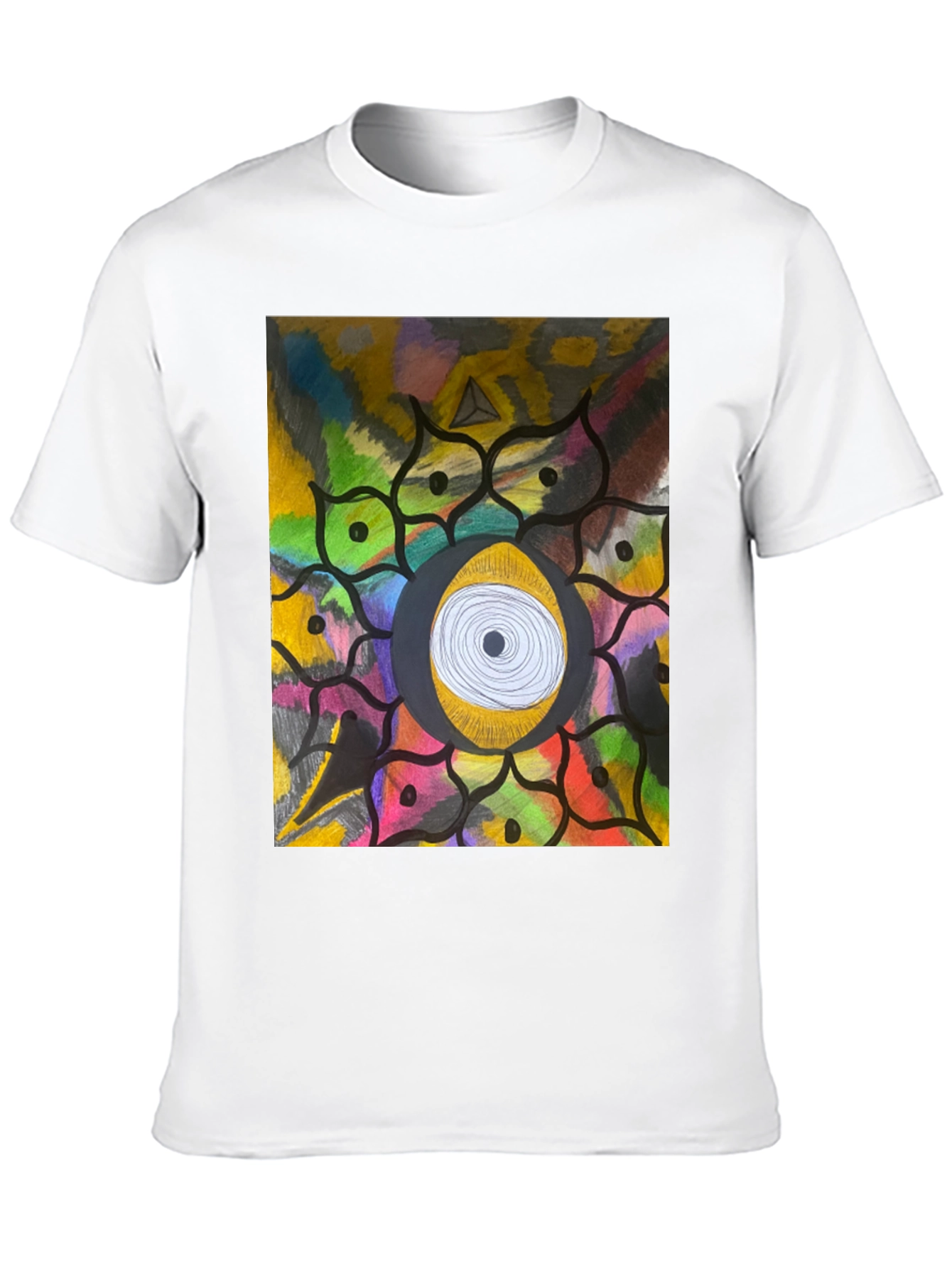 Eye Mandala Graphic Tee - Unique Artistic Design