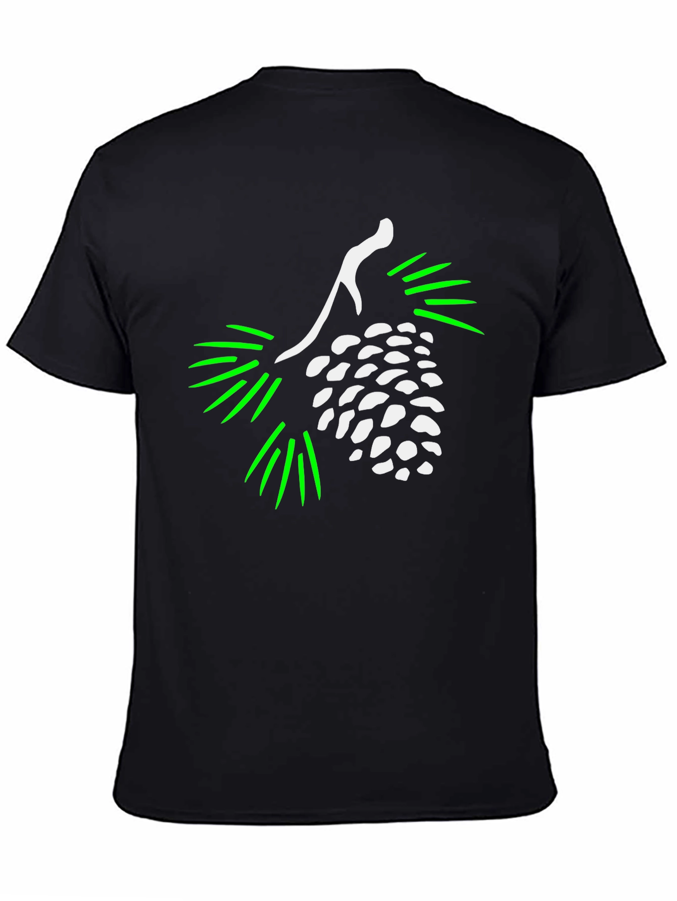 Nature Inspired Black Graphic Tee