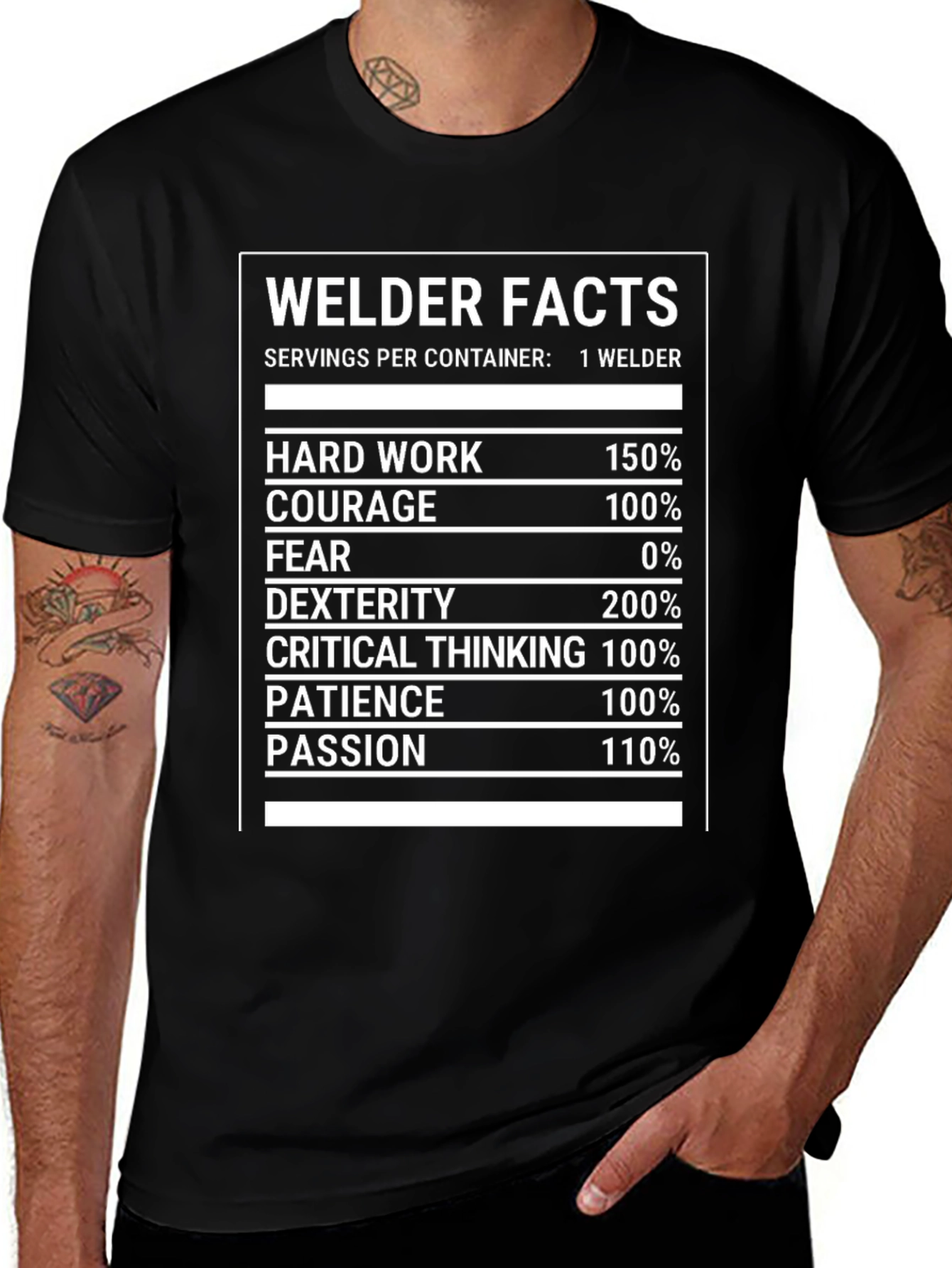 Welder Facts Graphic Tee - Black
